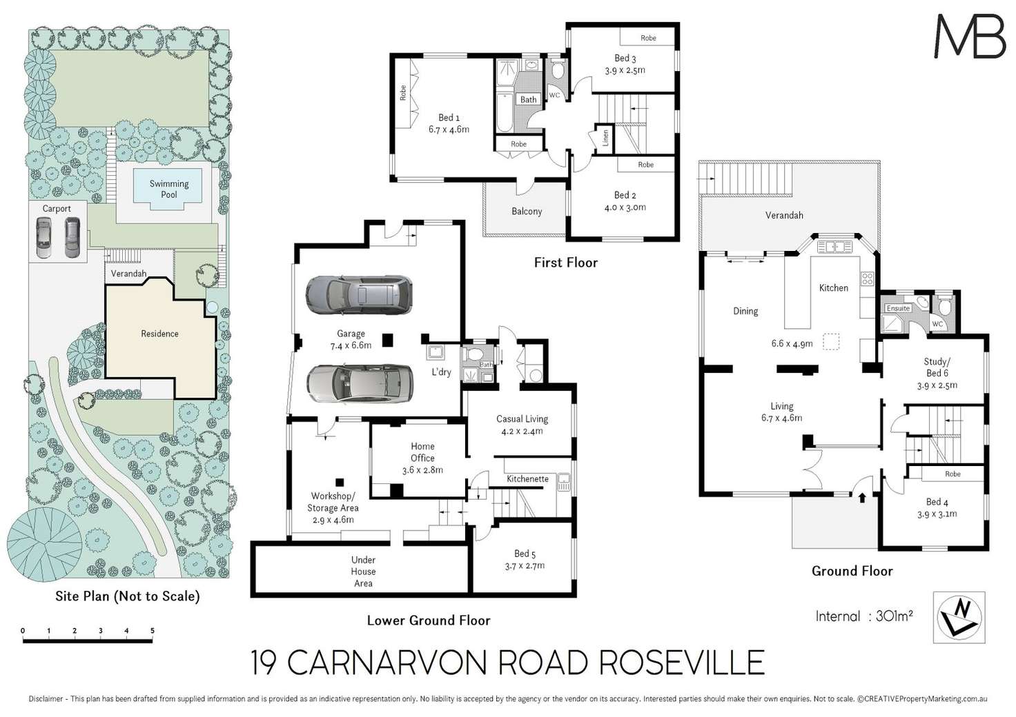 Floorplan of Homely house listing, 19 Carnarvon Road, Roseville NSW 2069