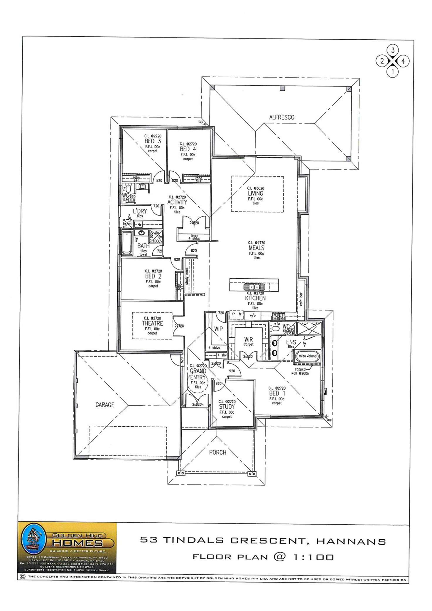 Floorplan of Homely house listing, 53 Tindals Crescent, Hannans WA 6430