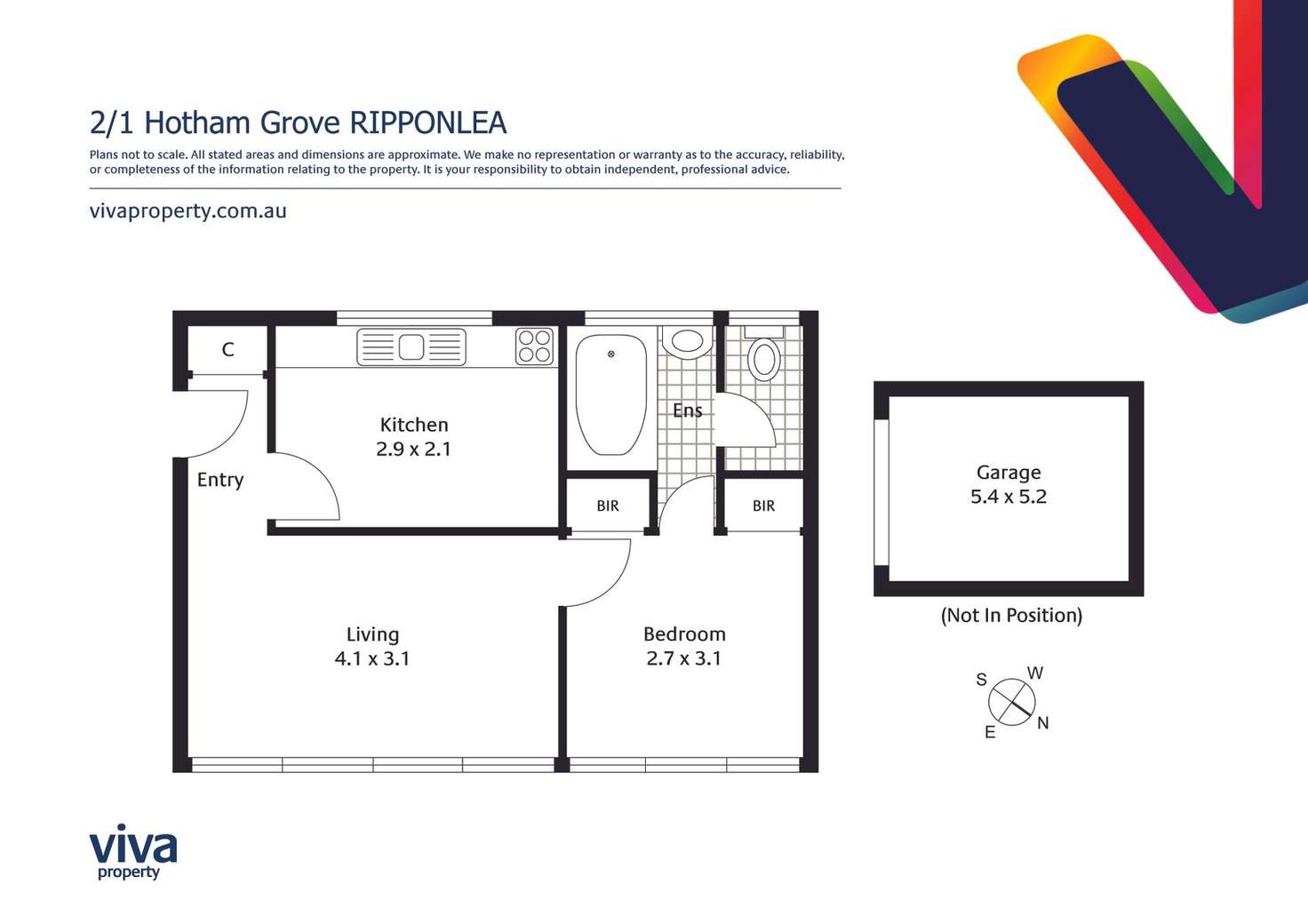 Floorplan of Homely apartment listing, 2/1 Hotham Grove, Ripponlea VIC 3185