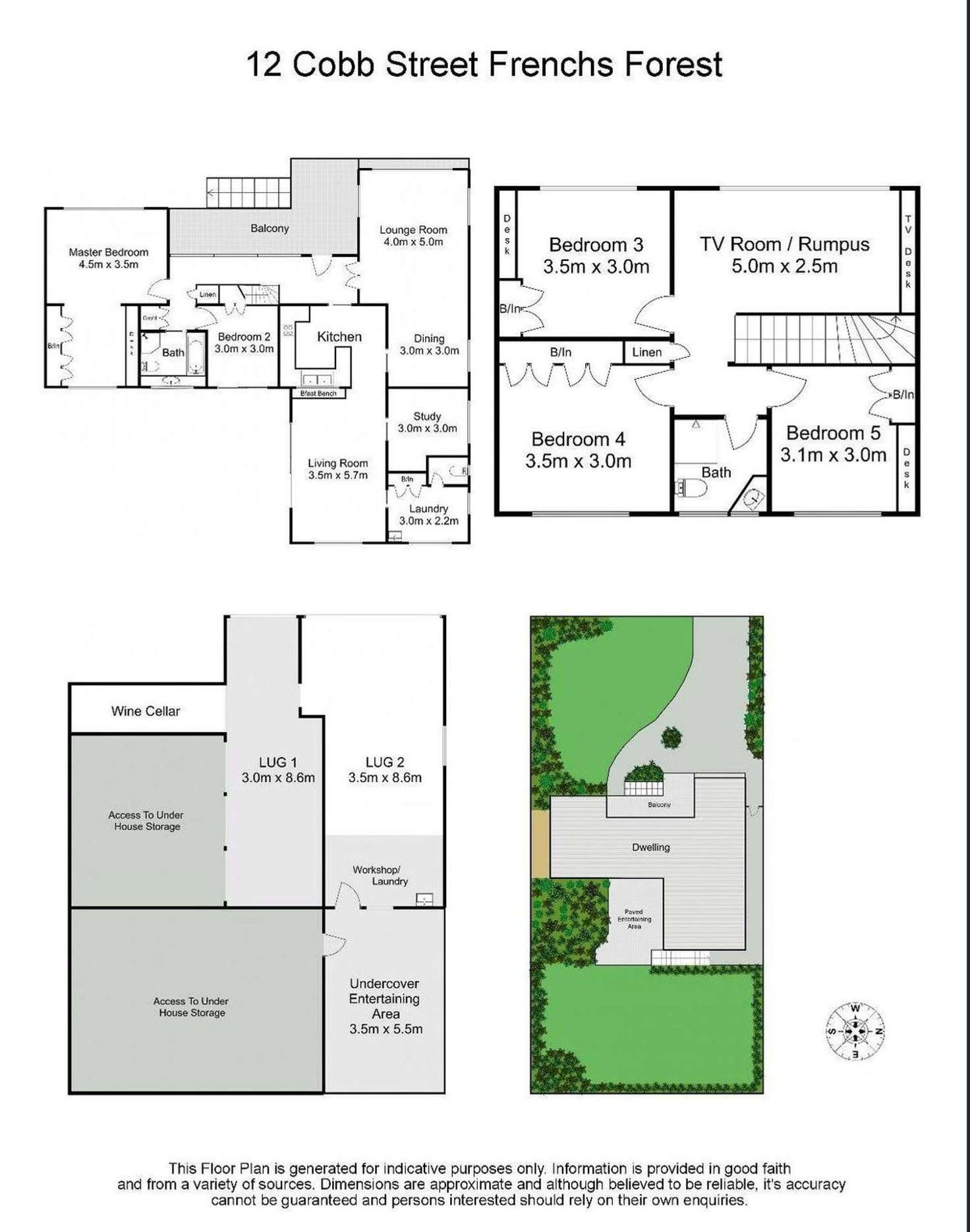 Floorplan of Homely house listing, 12 Cobb Street, Frenchs Forest NSW 2086