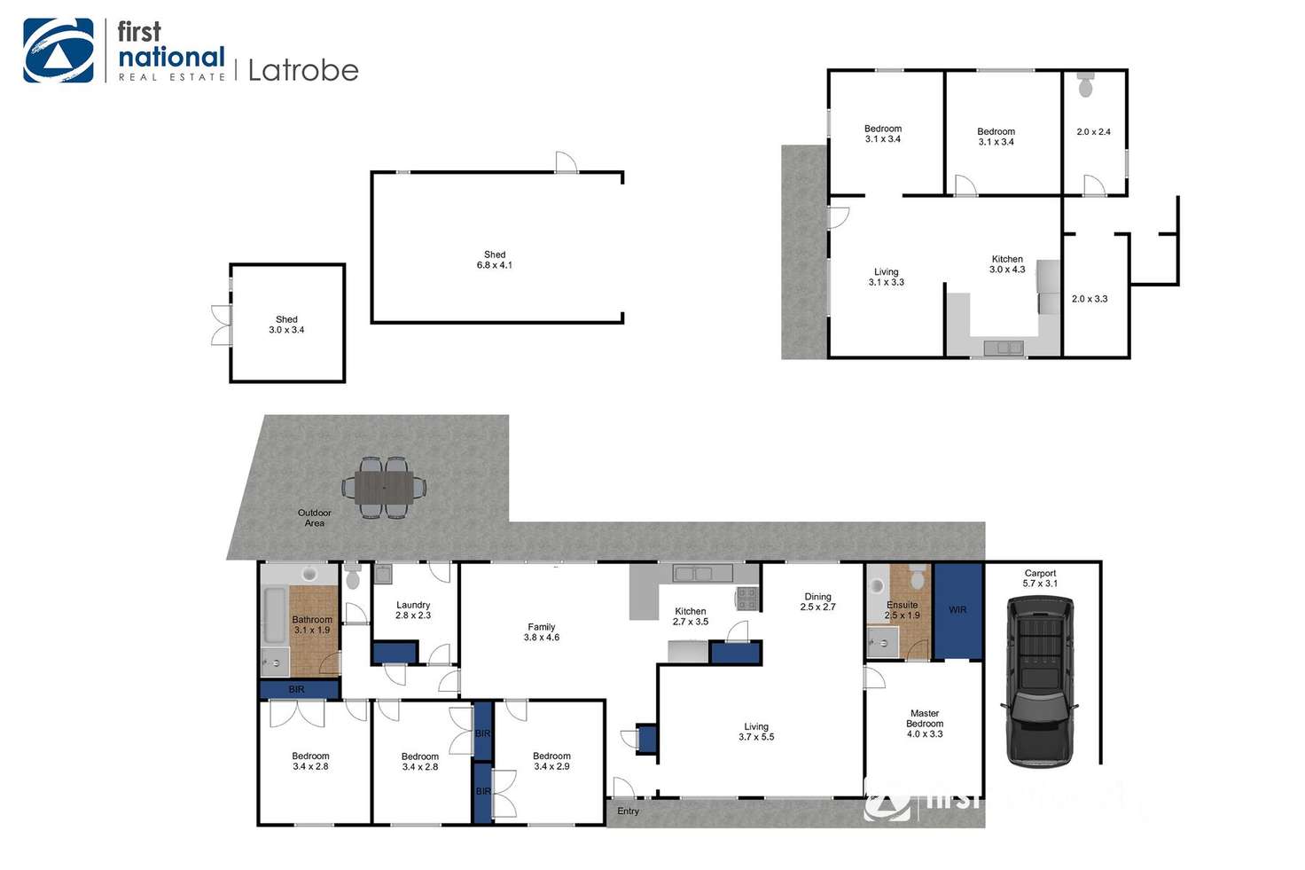 Floorplan of Homely house listing, 1 Glen Elwyn Avenue, Glengarry VIC 3854