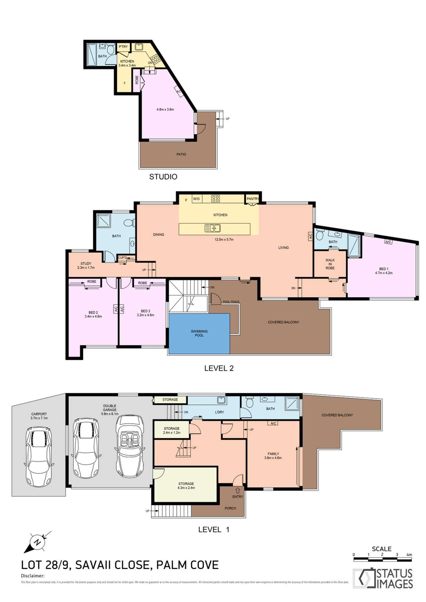 Floorplan of Homely house listing, 28/9 Savaii Close, Palm Cove QLD 4879