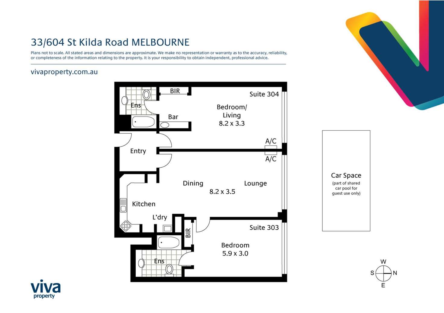 Floorplan of Homely unit listing, 33/604 St Kilda Road, Melbourne VIC 3004