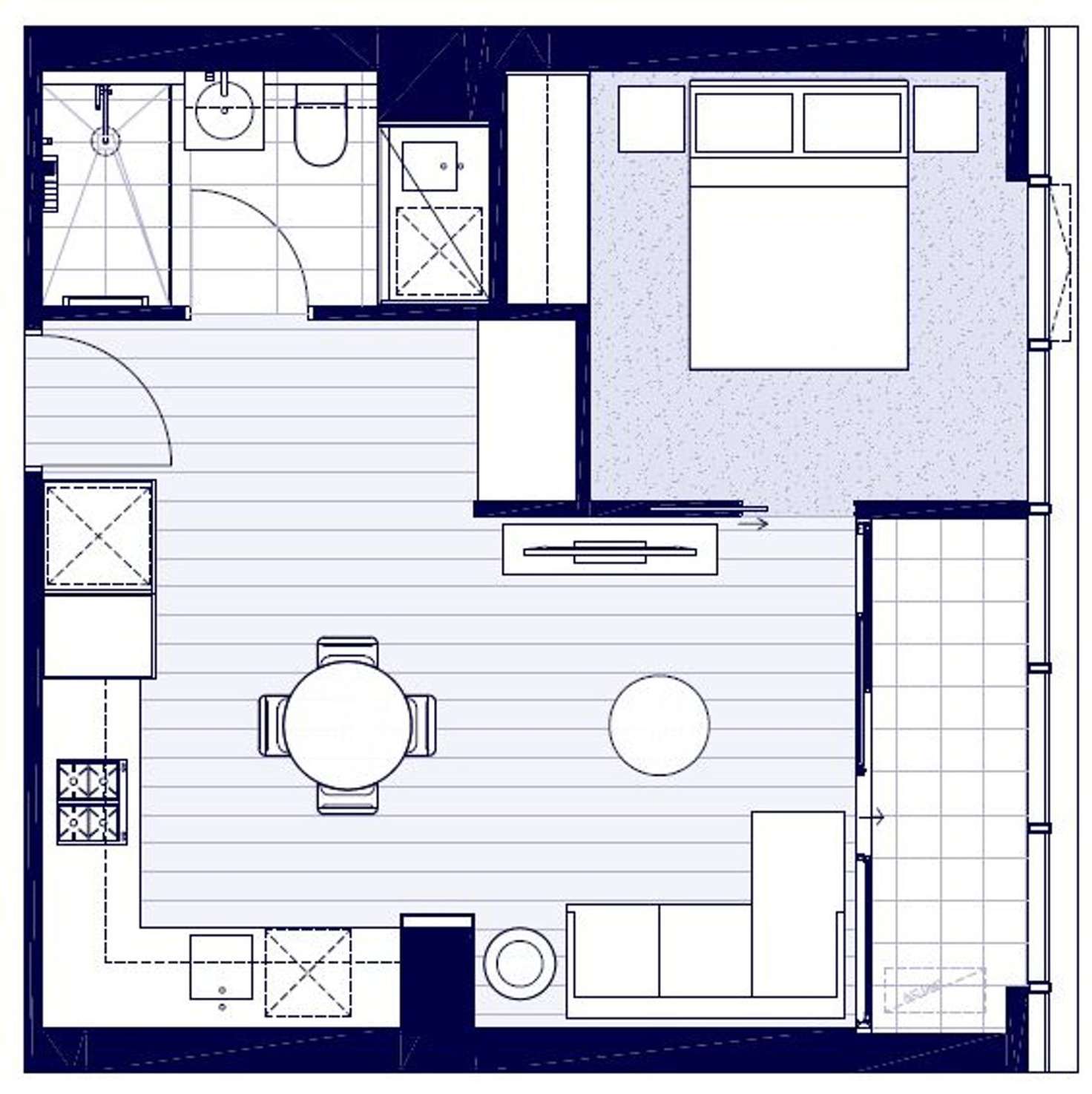 Floorplan of Homely apartment listing, 602/105 Batman Street, West Melbourne VIC 3003