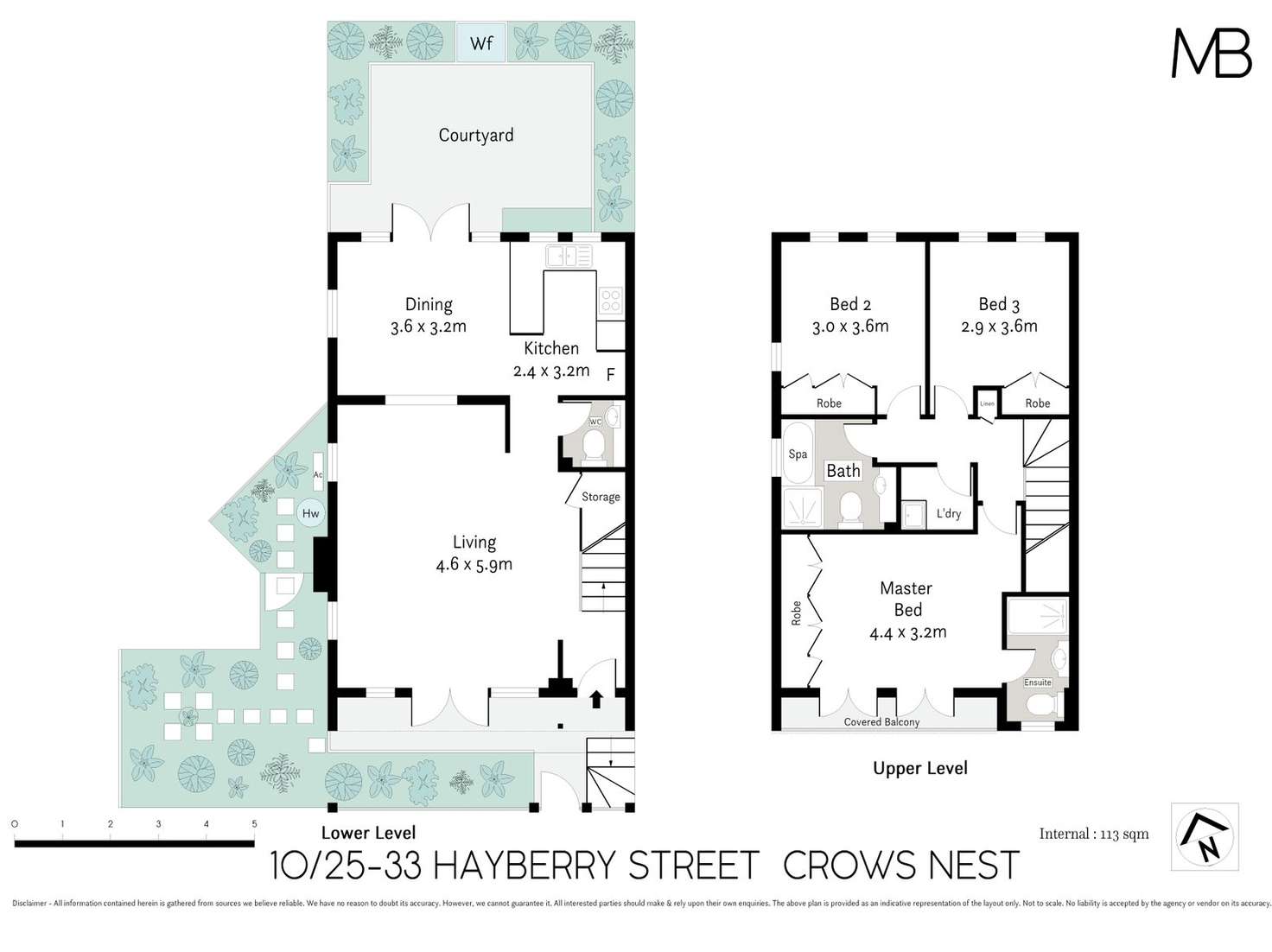 Floorplan of Homely townhouse listing, 10/25-33 Hayberry Street, Crows Nest NSW 2065