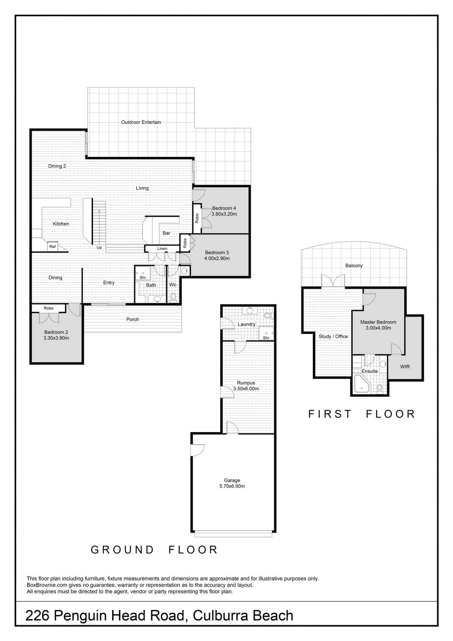 Floorplan of Homely house listing, 226 Penguins Head Road, Culburra Beach NSW 2540