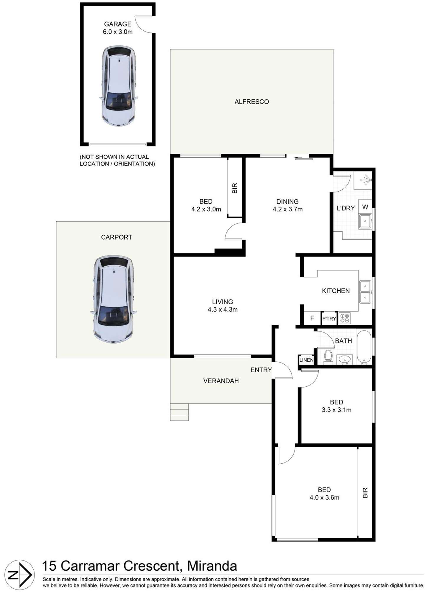 Floorplan of Homely house listing, 15 Carramar Crescent, Miranda NSW 2228