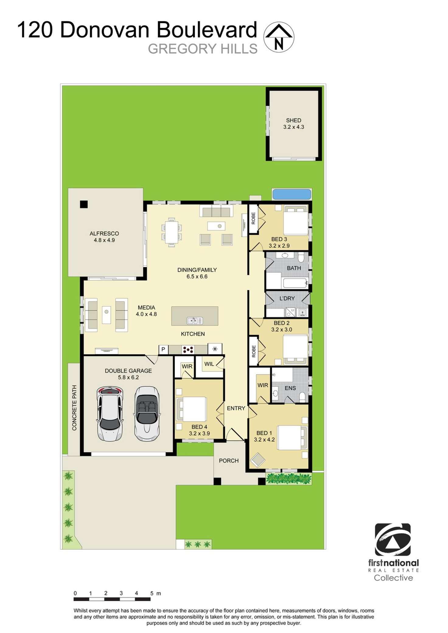 Floorplan of Homely house listing, 120 Donovan Boulevard, Gregory Hills NSW 2557