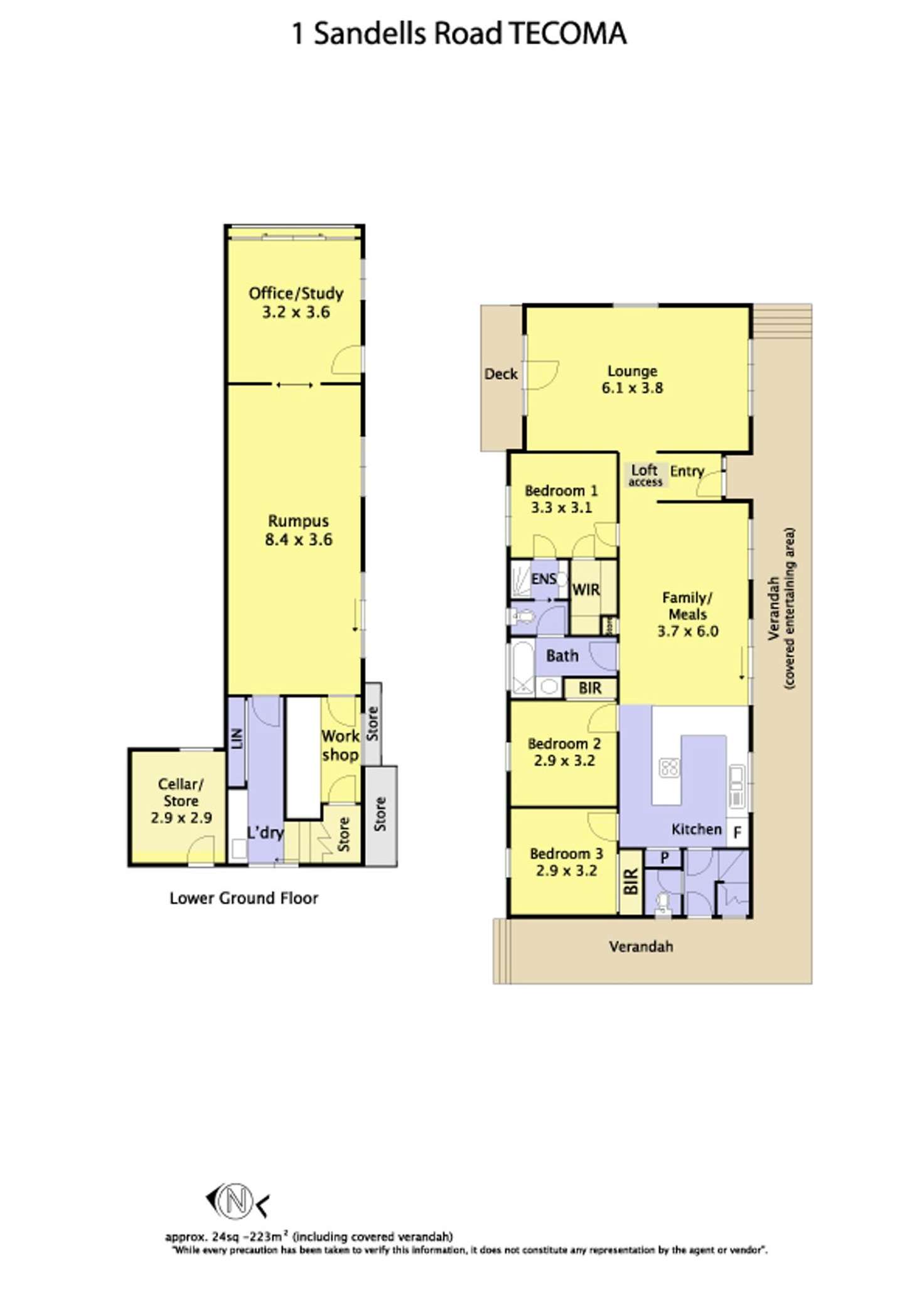 Floorplan of Homely house listing, 1 Sandells Road, Tecoma VIC 3160
