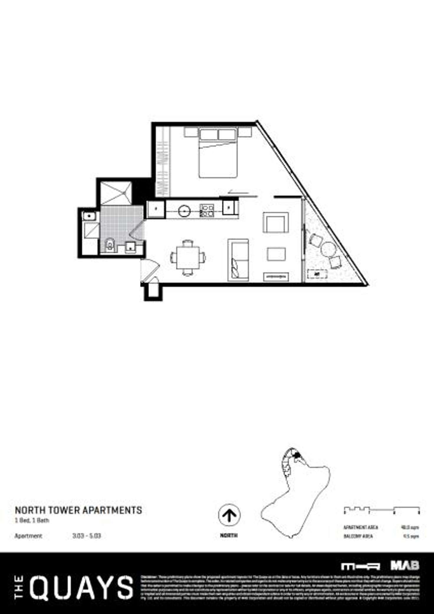 Floorplan of Homely apartment listing, Level3/241 Harbour Esplanade, Docklands VIC 3008
