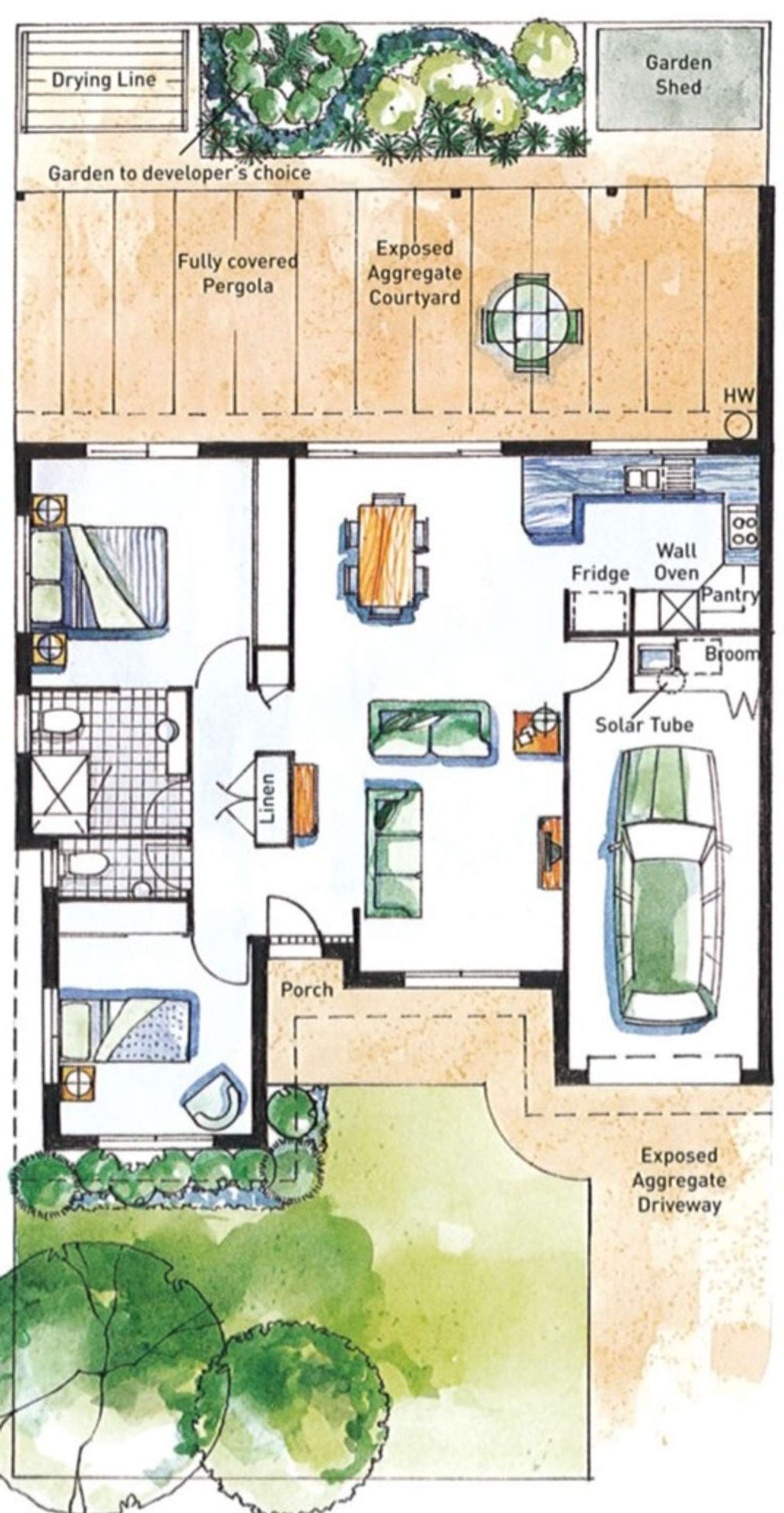 Floorplan of Homely unit listing, 72/210 Bestmann Road, Sandstone Point QLD 4511