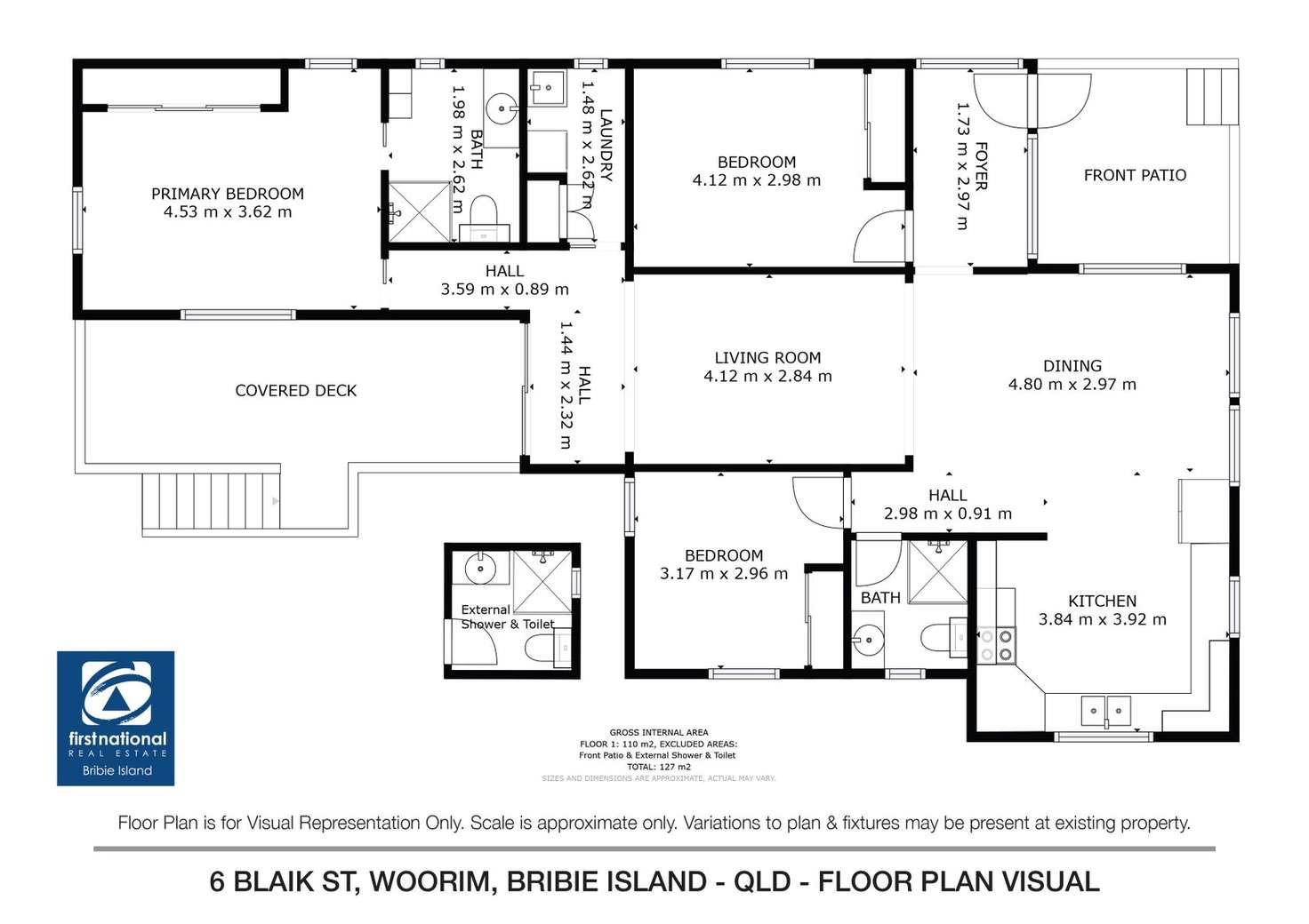 Floorplan of Homely house listing, 6 Blaik Street, Woorim QLD 4507