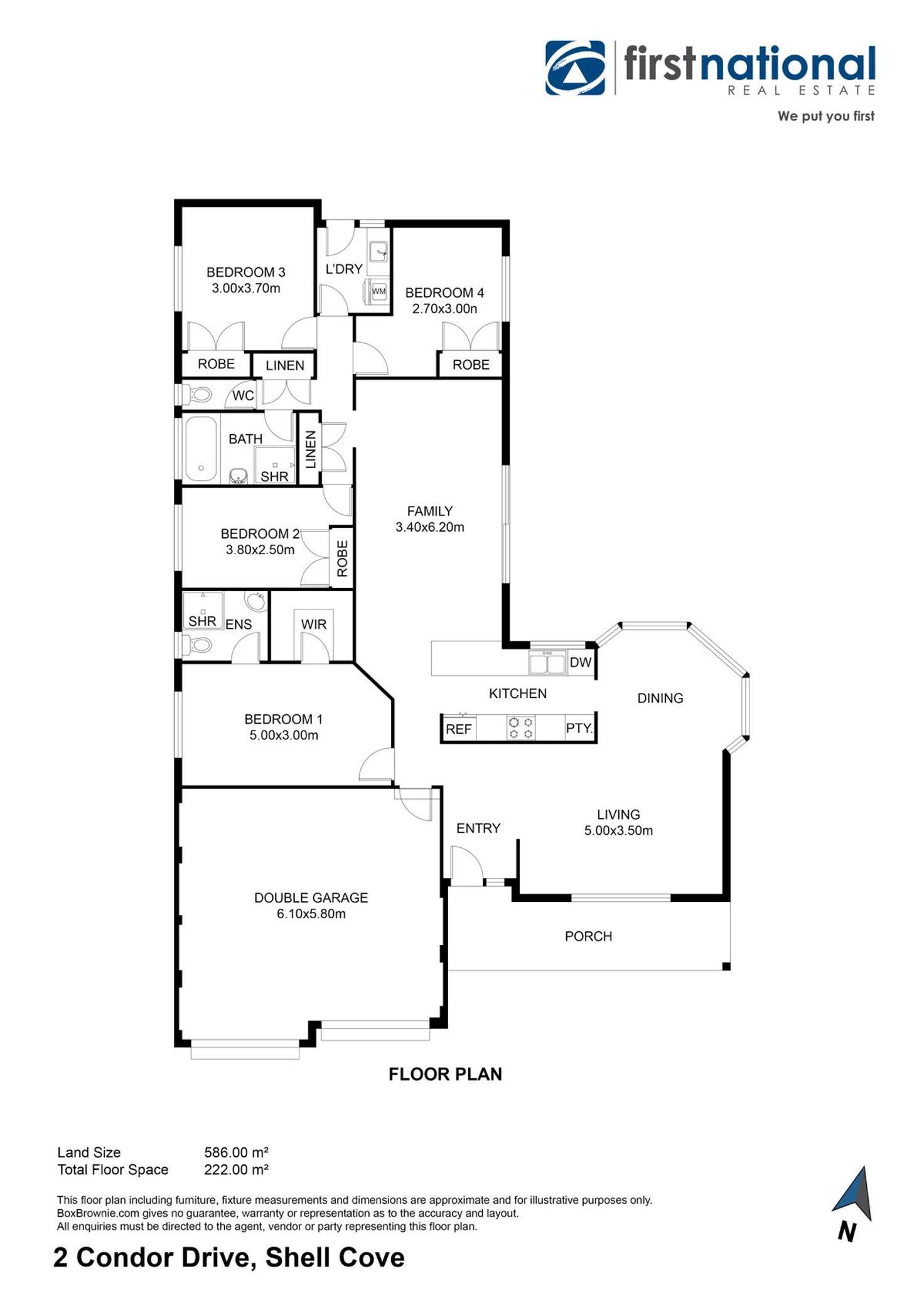 Floorplan of Homely house listing, 2 Condor Drive, Shell Cove NSW 2529