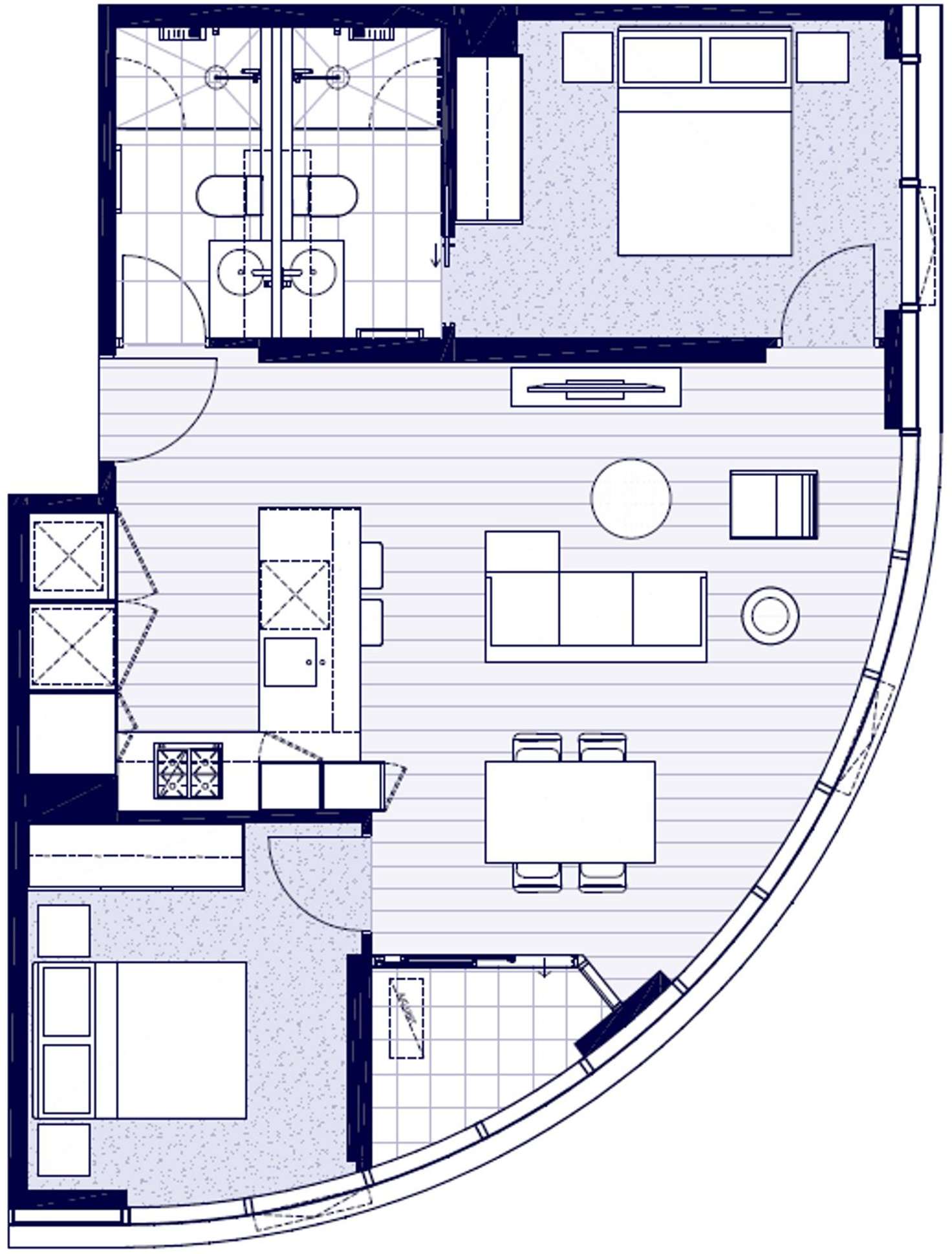 Floorplan of Homely apartment listing, 1004/393 Spencer Street, Melbourne VIC 3000