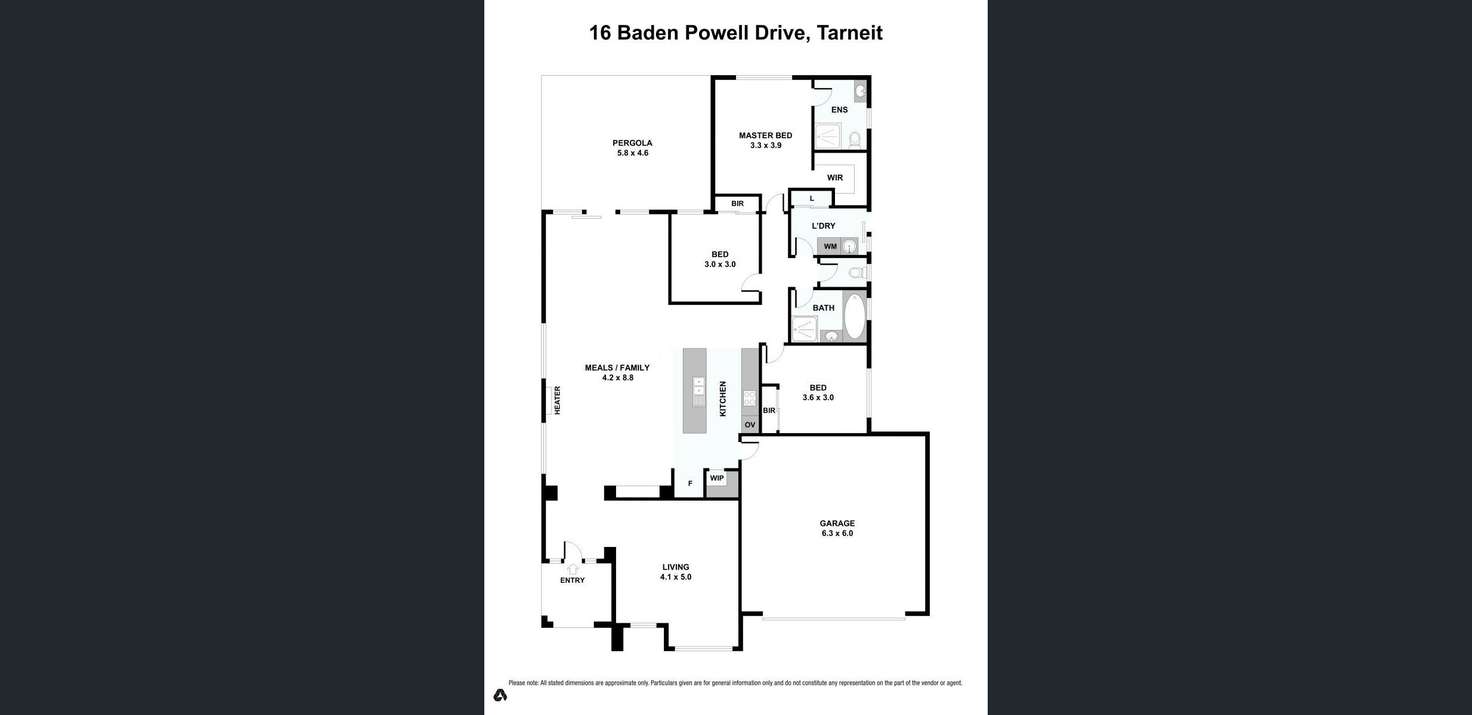 Floorplan of Homely house listing, 16 Baden Powell Drive, Tarneit VIC 3029