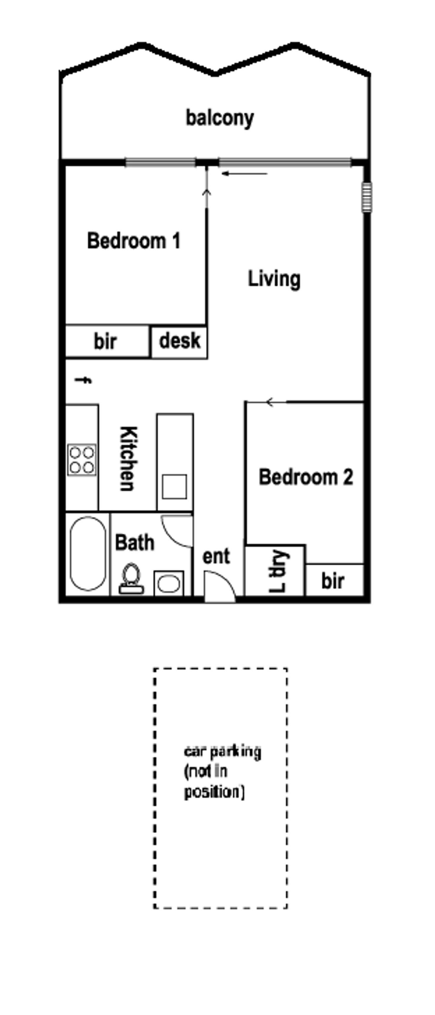 Floorplan of Homely apartment listing, 838/38 Mt Alexander Road, Travancore VIC 3032