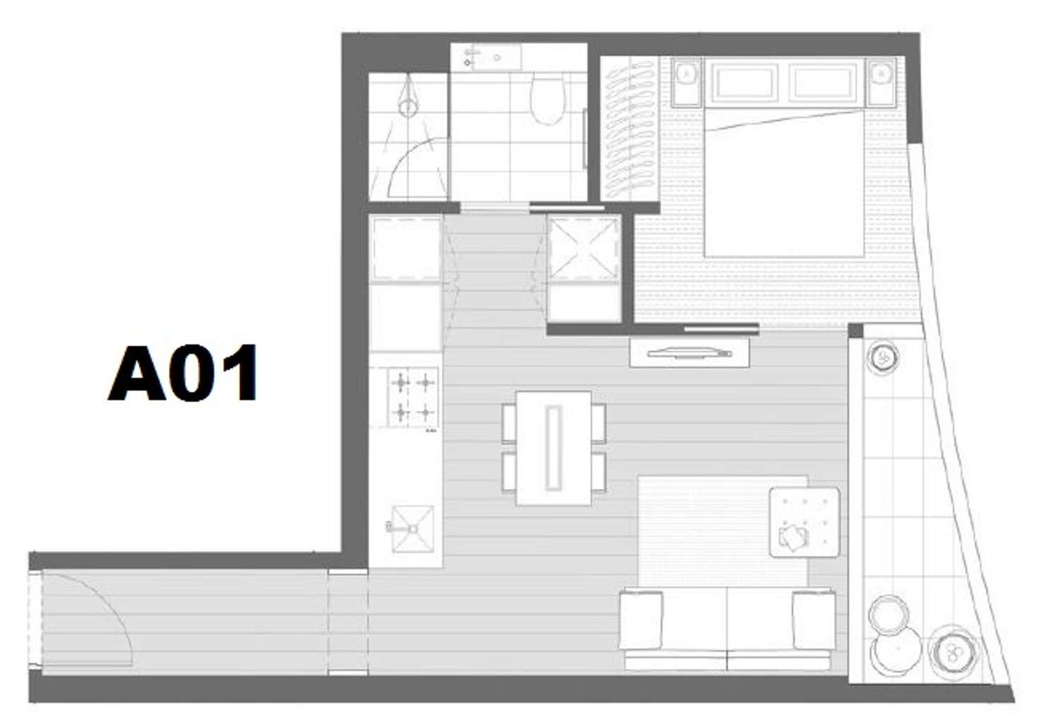 Floorplan of Homely apartment listing, 3210/135 A'beckett Street, Melbourne VIC 3000
