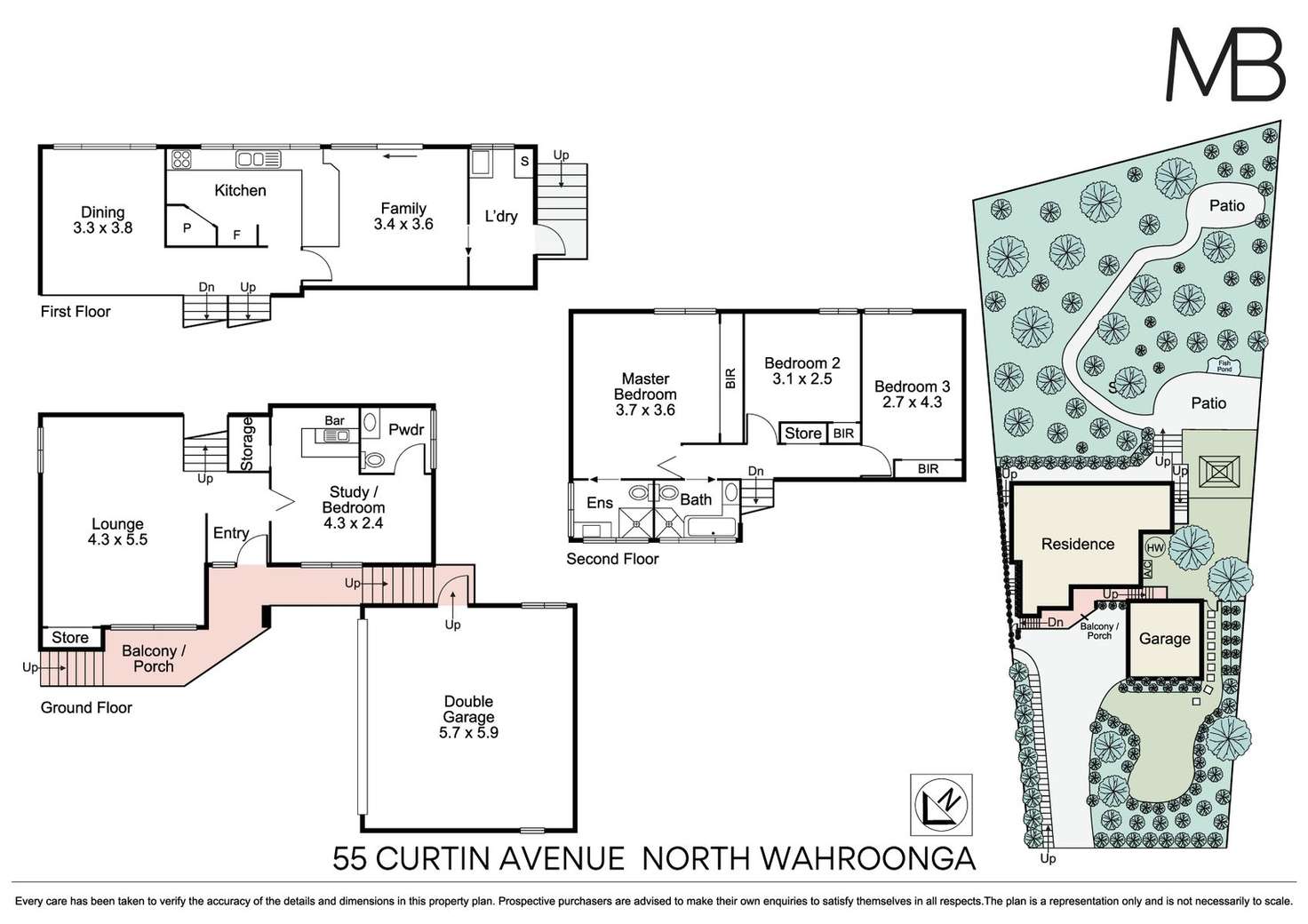 Floorplan of Homely house listing, 55 Curtin Avenue, Wahroonga NSW 2076