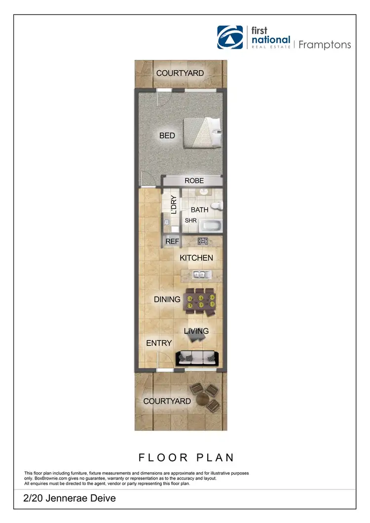 Floorplan of Homely unit listing, 2/20 Jennerae Drive, Stuart NT 870