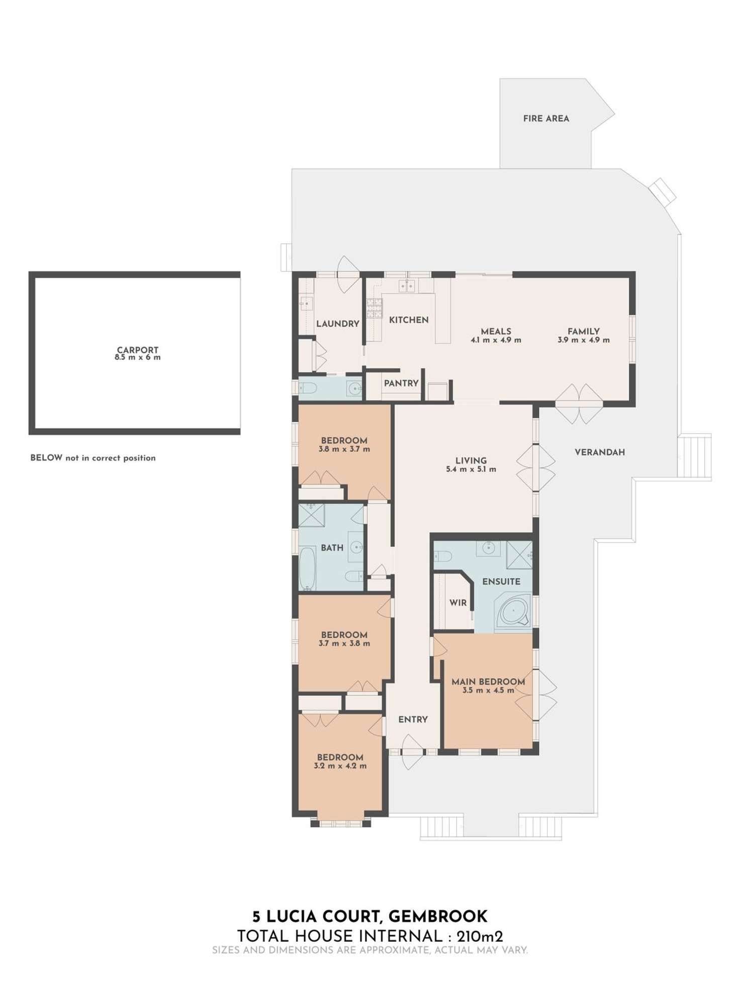 Floorplan of Homely house listing, 5 Lucia Court, Gembrook VIC 3783