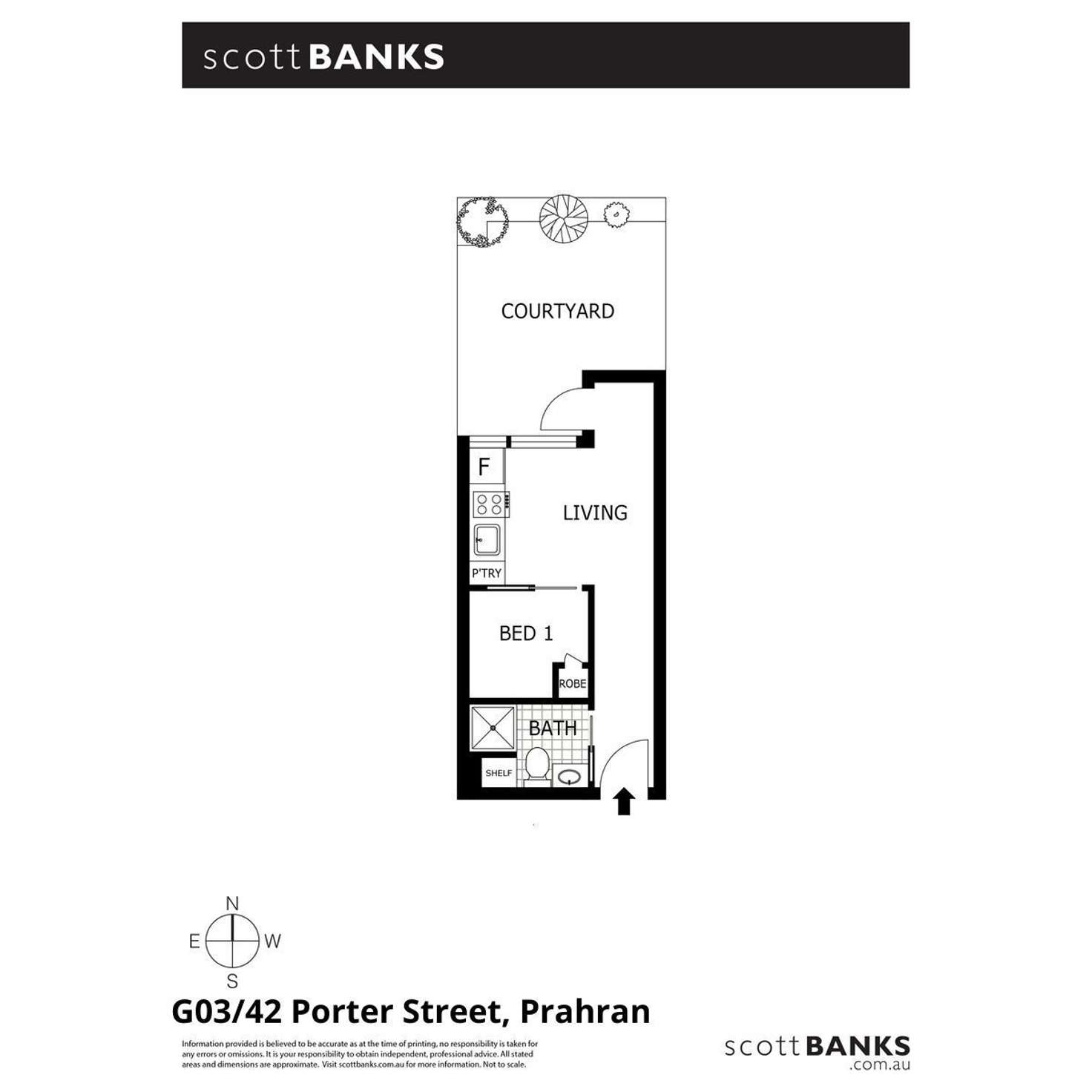 Floorplan of Homely apartment listing, G03/42 Porter Street, Prahran VIC 3181