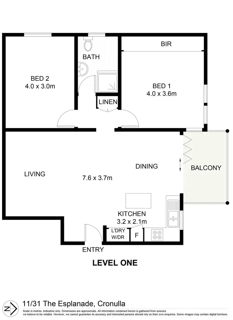 Floorplan of Homely apartment listing, 11/31 The Esplanade, Cronulla NSW 2230