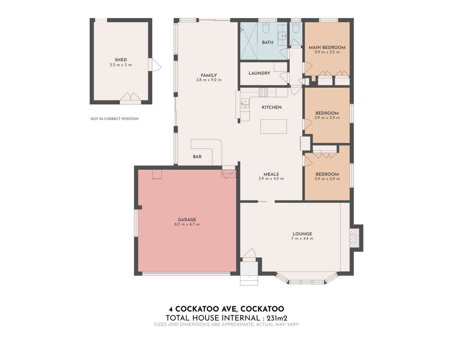 Floorplan of Homely house listing, 4 Cockatoo Avenue, Cockatoo VIC 3781