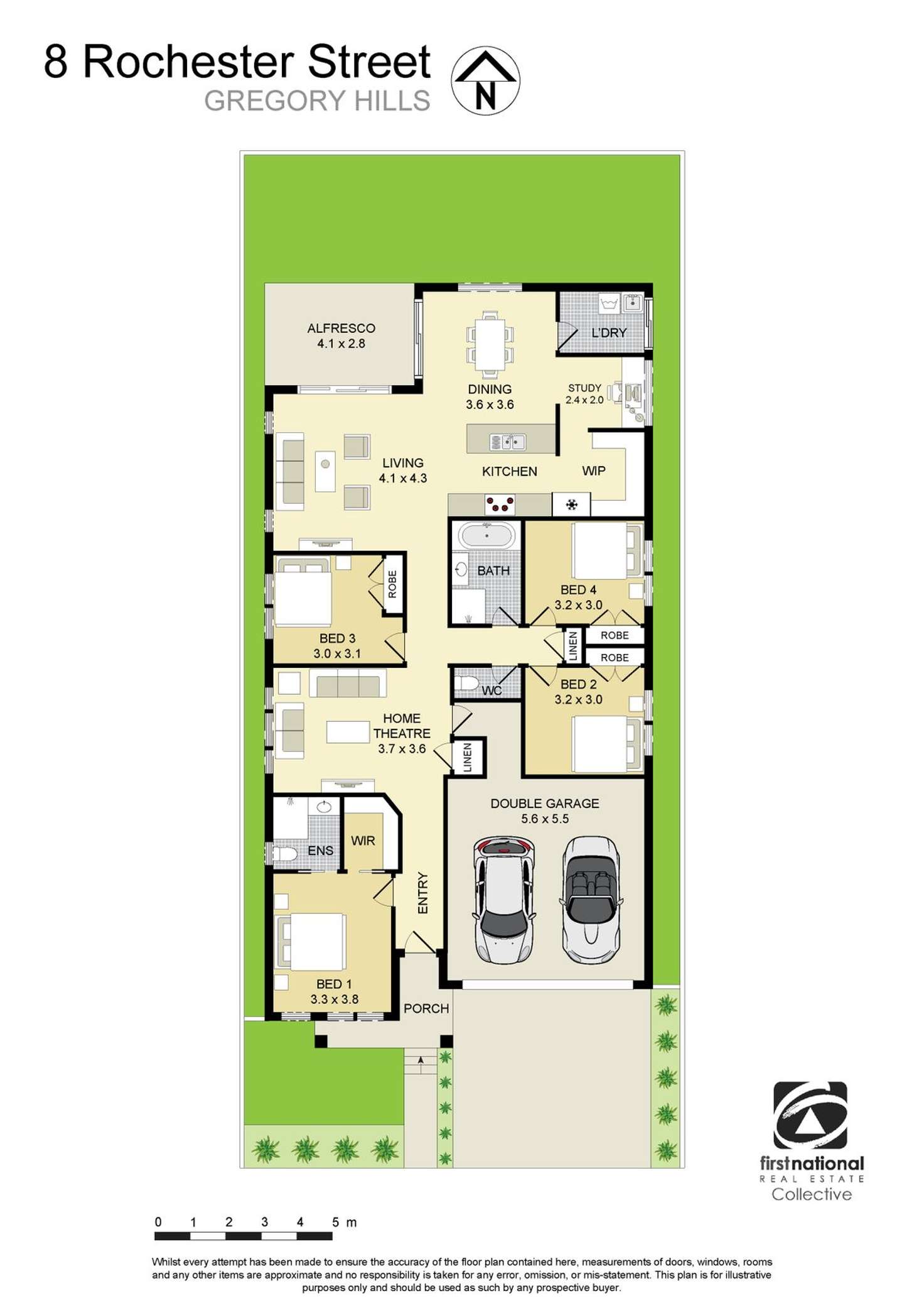 Floorplan of Homely house listing, 8 Rochester Street, Gregory Hills NSW 2557