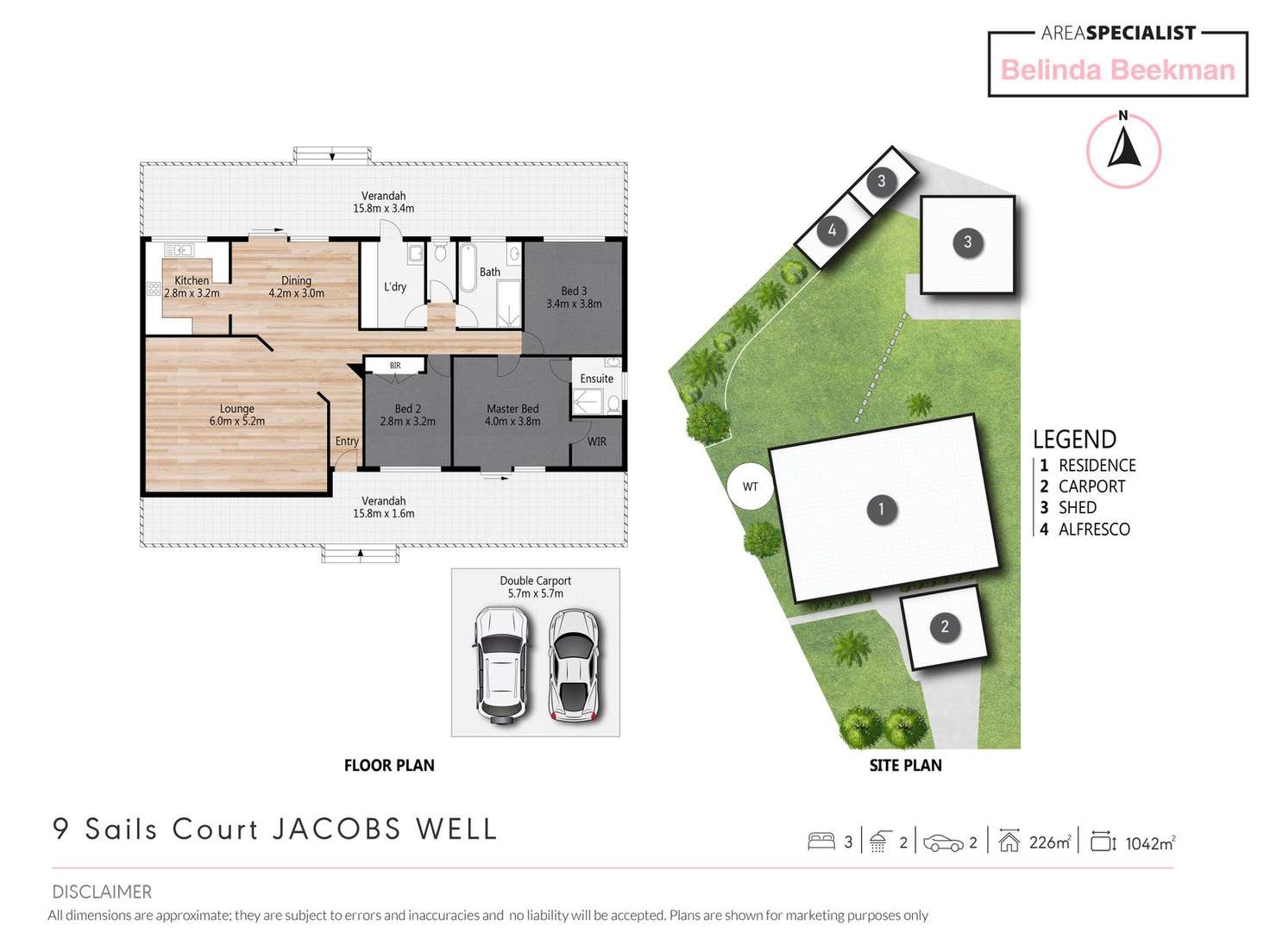 Floorplan of Homely house listing, 9 Sails Court, Jacobs Well QLD 4208