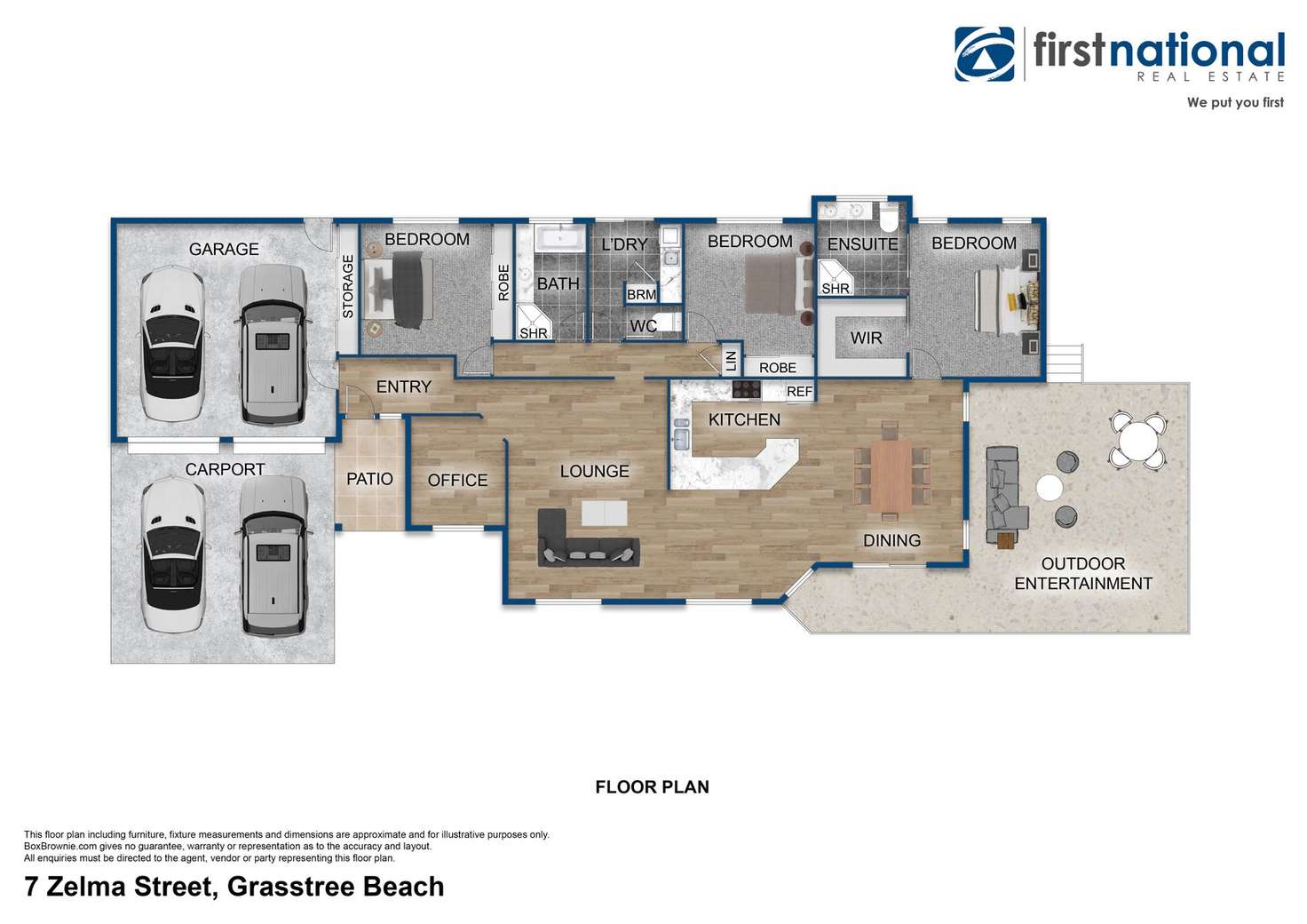 Floorplan of Homely house listing, 7 Zelma Street, Grasstree Beach QLD 4740