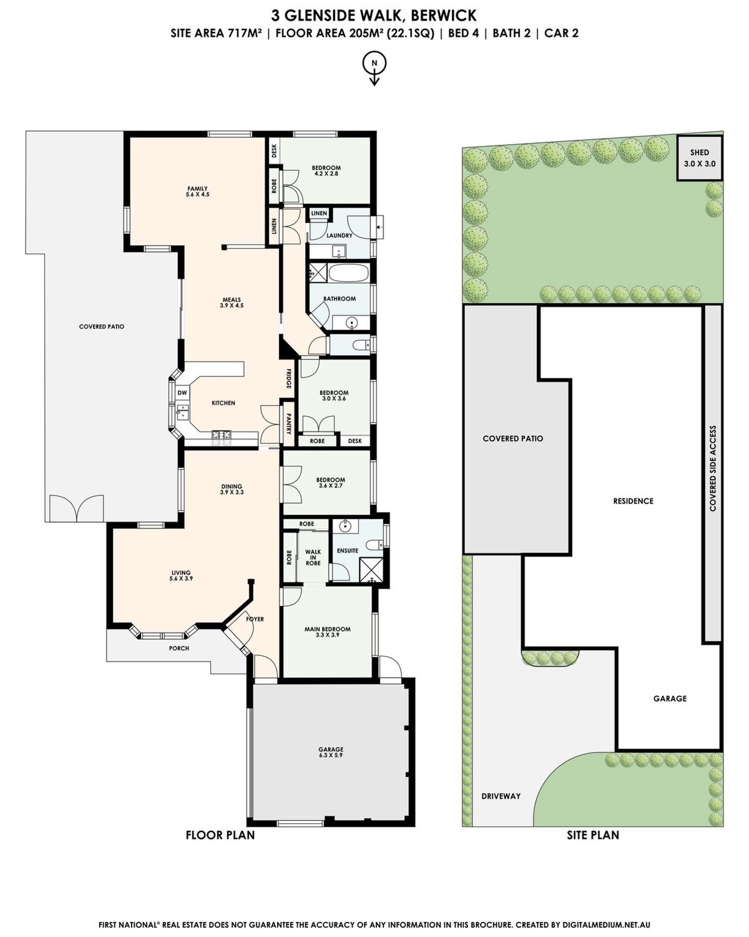 Floorplan of Homely house listing, 3 Glenside Walk, Berwick VIC 3806