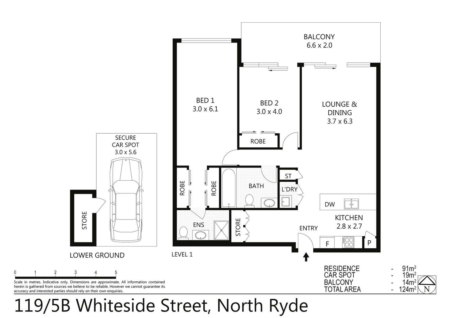 Floorplan of Homely unit listing, 119/5B Whiteside Street, North Ryde NSW 2113