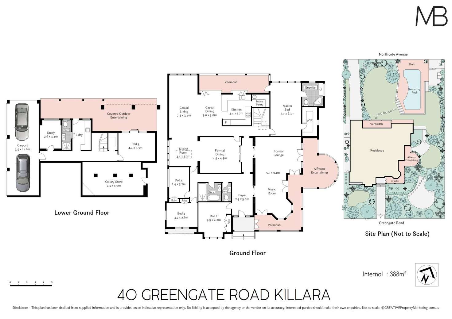 Floorplan of Homely house listing, 40 Greengate Road, Killara NSW 2071