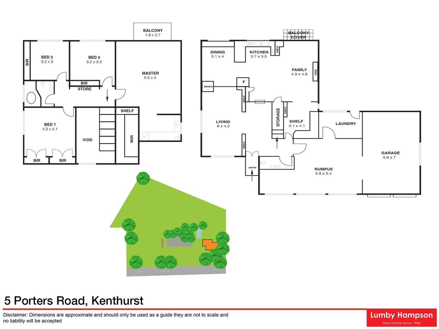 Floorplan of Homely house listing, 5 Porters Road, Kenthurst NSW 2156