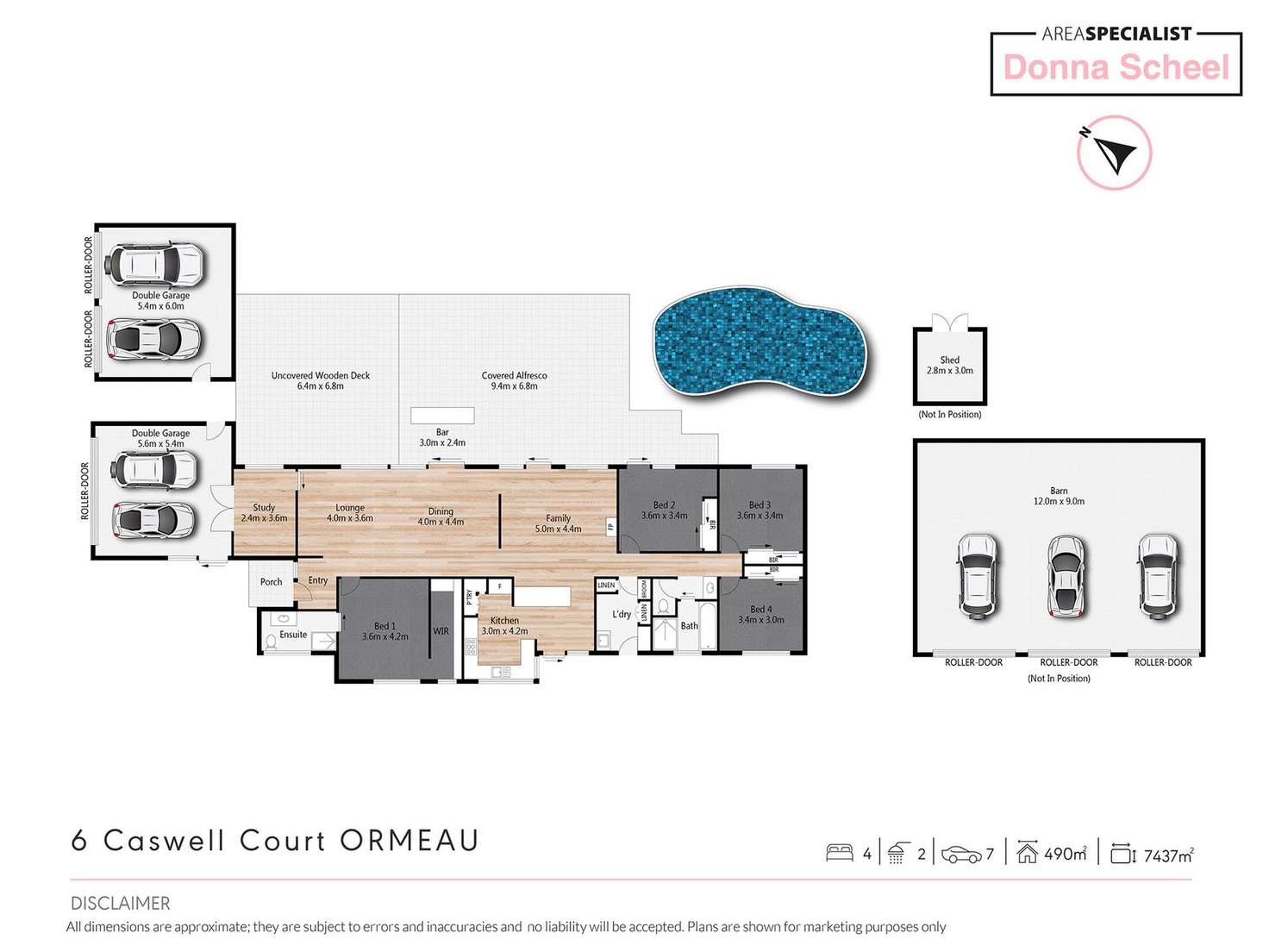 Floorplan of Homely house listing, 6 Caswell Court, Ormeau QLD 4208