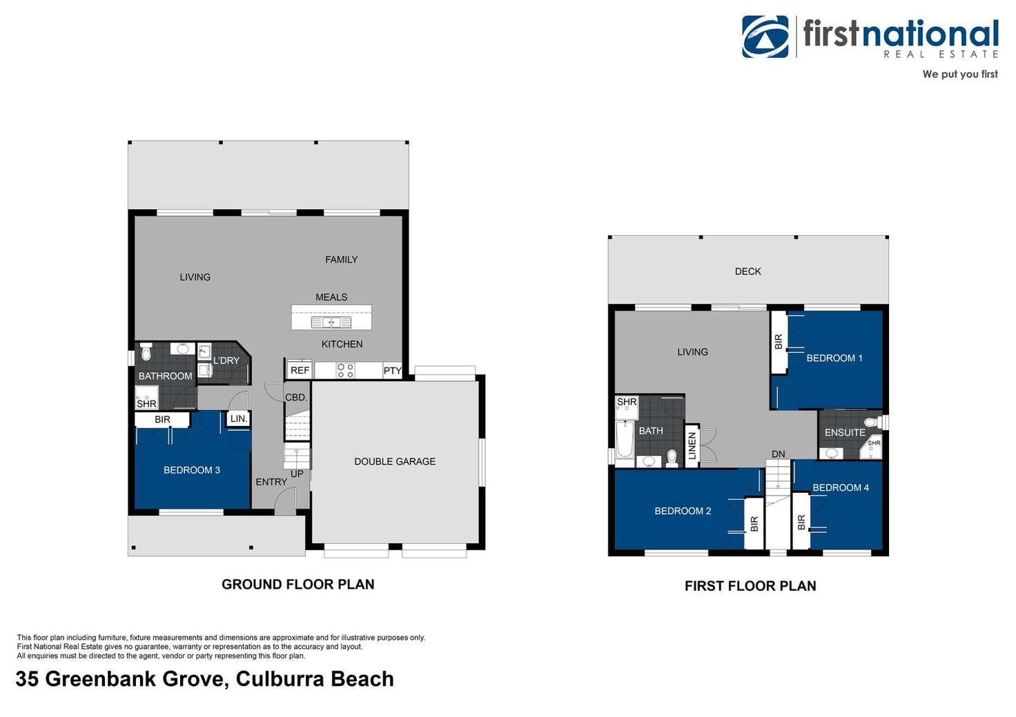 Floorplan of Homely house listing, 35 Greenbank Grove, Culburra Beach NSW 2540