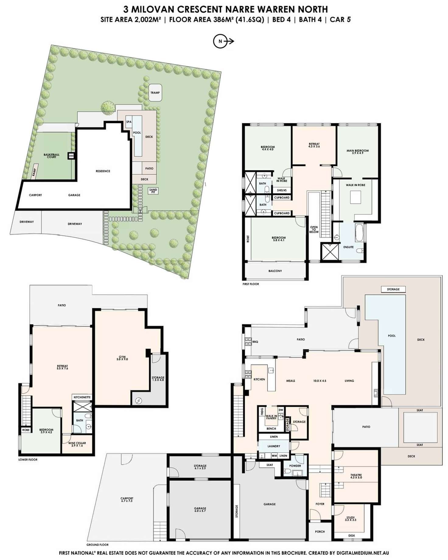 Floorplan of Homely acreageSemiRural listing, 3 Milovan Crescent, Narre Warren North VIC 3804