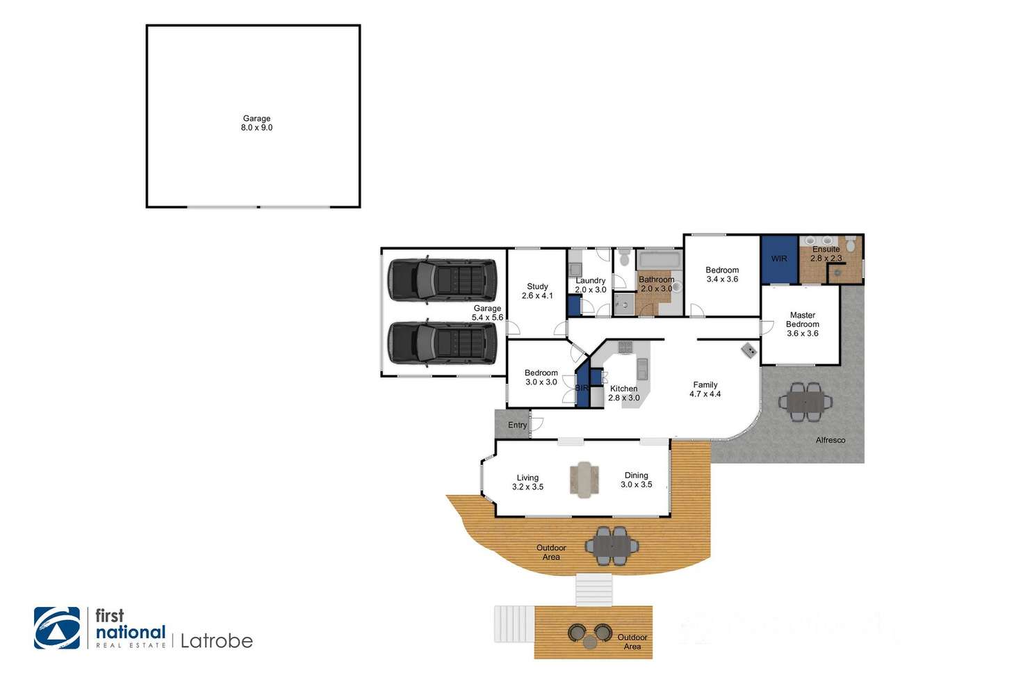 Floorplan of Homely acreageSemiRural listing, 20 Tebb Terrace, Jeeralang Junction VIC 3840