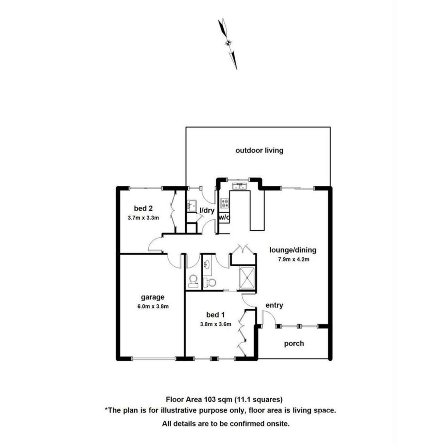 Floorplan of Homely unit listing, 13/13 Vista Court, Gembrook VIC 3783