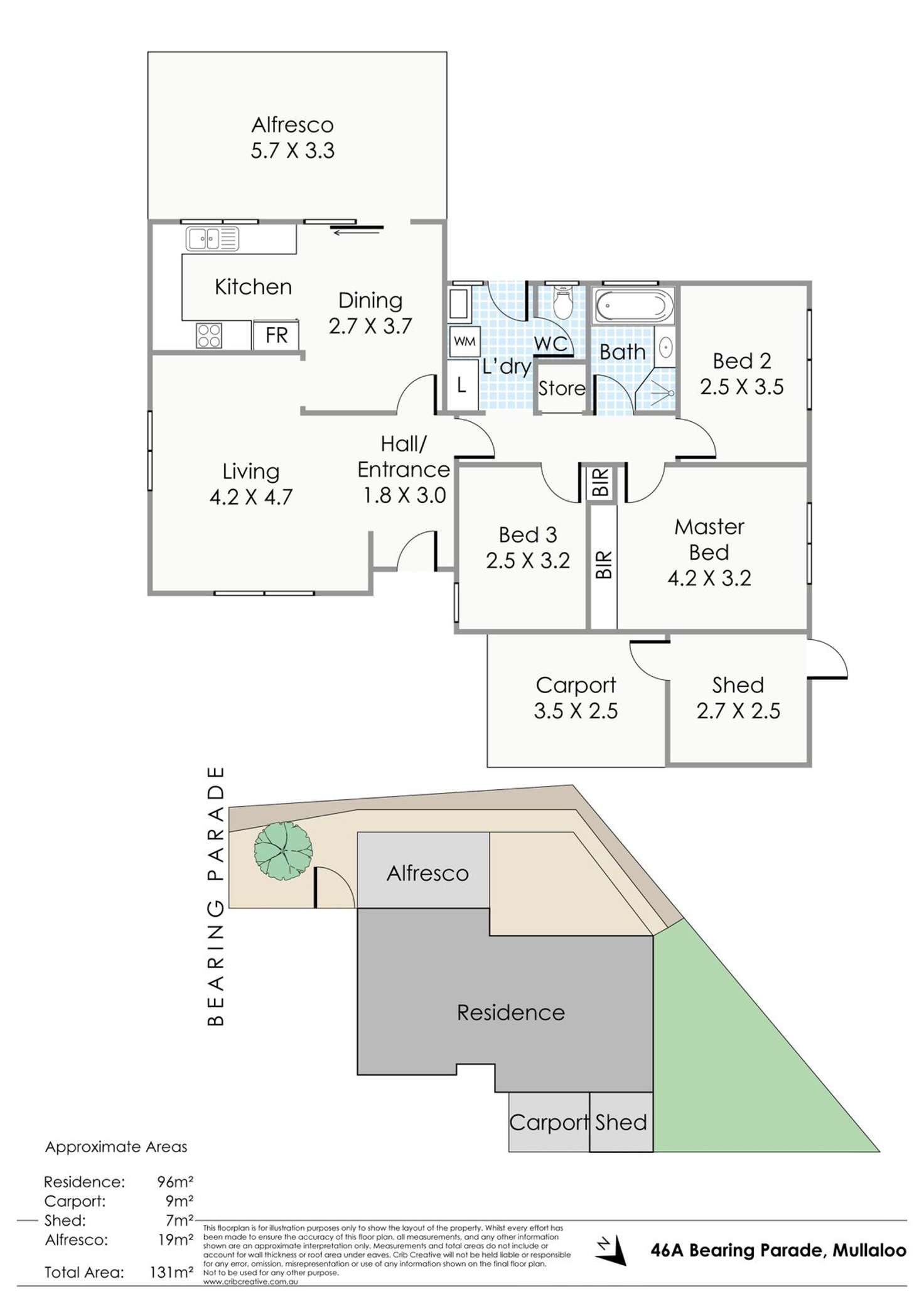 Floorplan of Homely other listing, 46A Bearing Parade, Mullaloo WA 6027