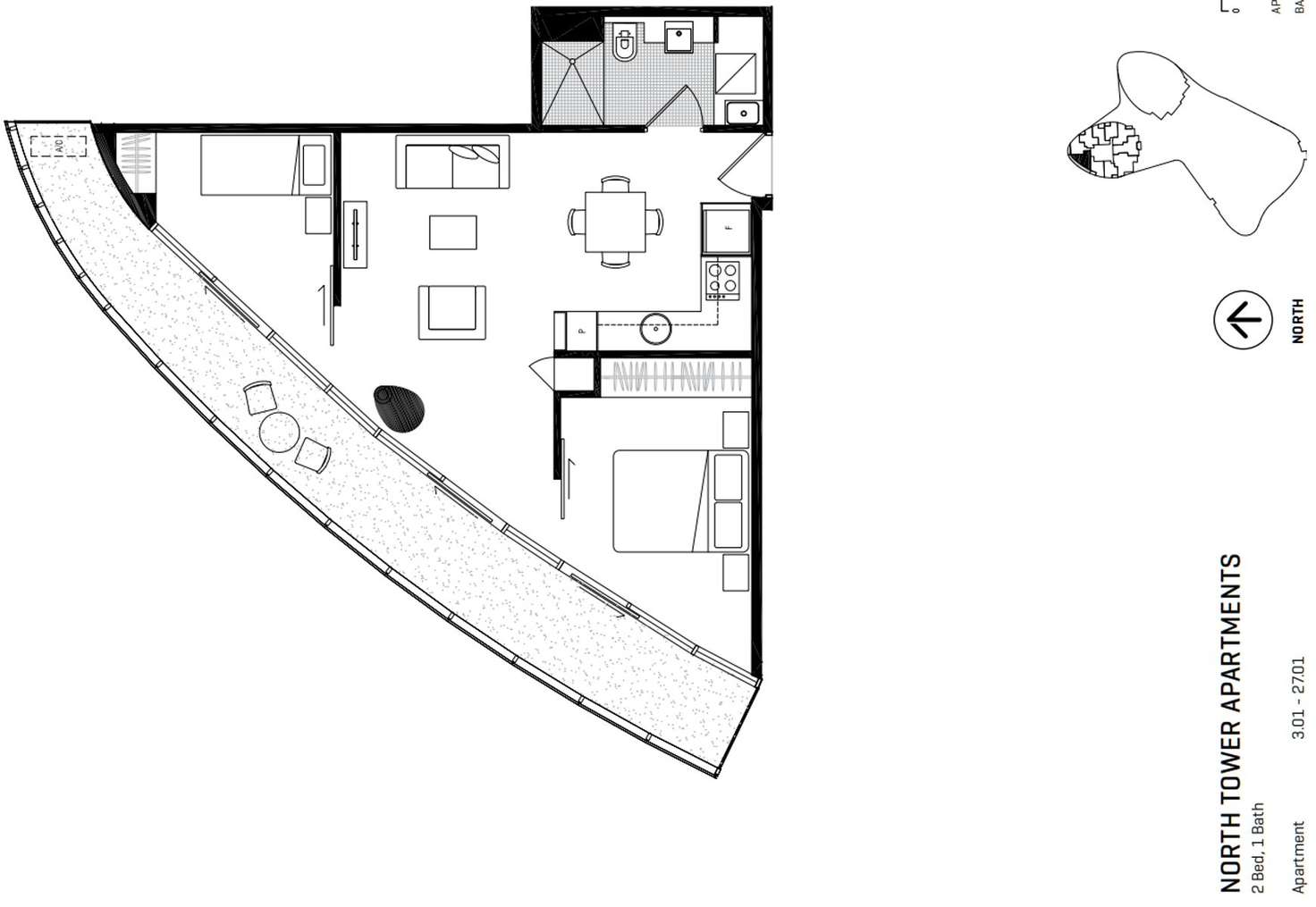 Floorplan of Homely apartment listing, Level9/241 Harbour Esplanade, Docklands VIC 3008