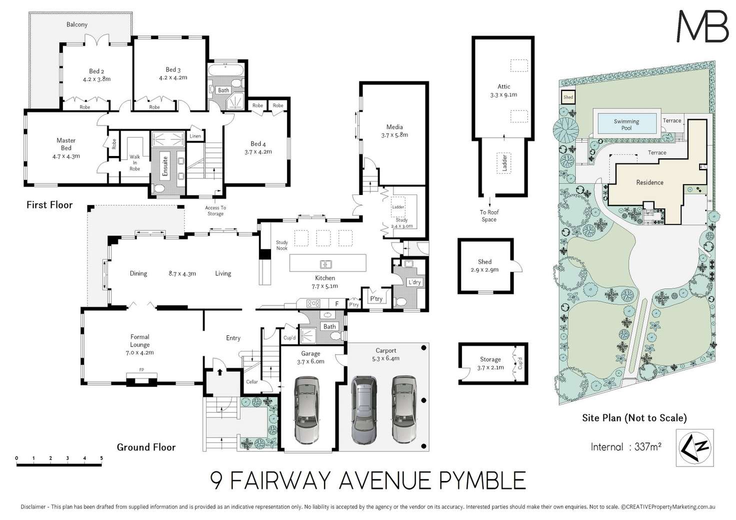 Floorplan of Homely house listing, 9 Fairway Avenue, Pymble NSW 2073