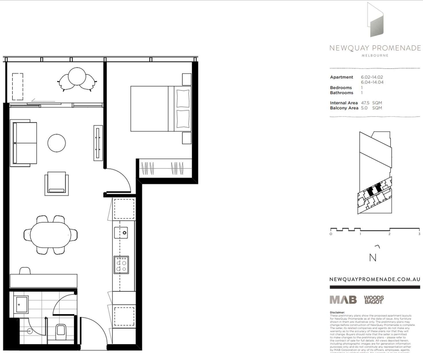 Floorplan of Homely apartment listing, Level8/15 Doepel Way, Docklands VIC 3008