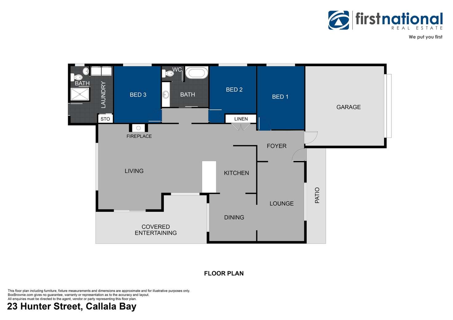 Floorplan of Homely house listing, 23 Hunter Street, Callala Bay NSW 2540