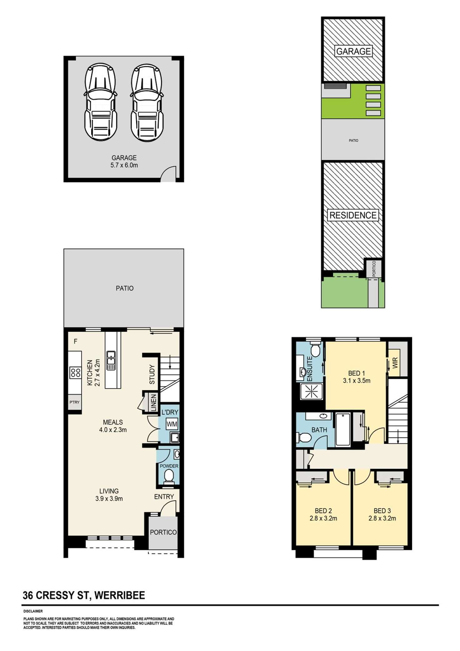 Floorplan of Homely house listing, 36 Cressy Street, Werribee VIC 3030