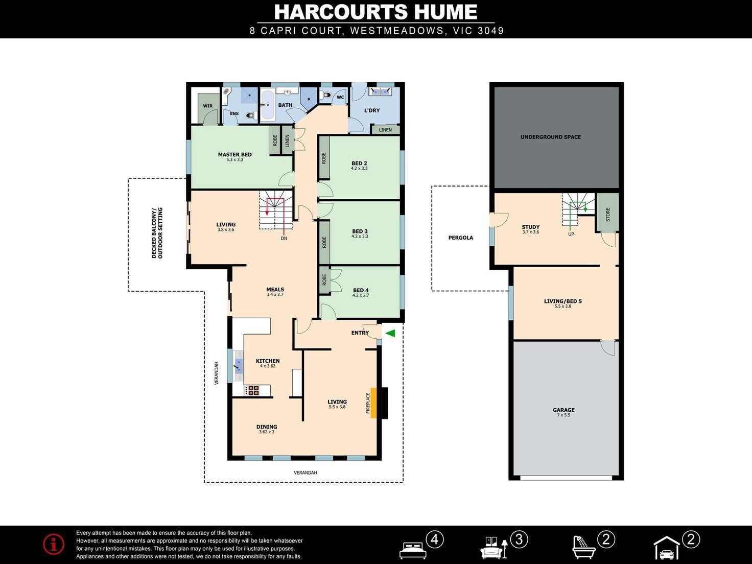 Floorplan of Homely house listing, 8 Capri Court, Westmeadows VIC 3049