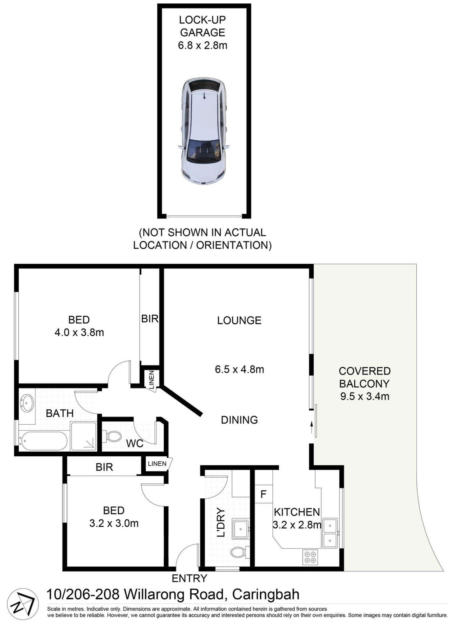 Floorplan of Homely apartment listing, 10/206-208 Willarong Road, Caringbah NSW 2229