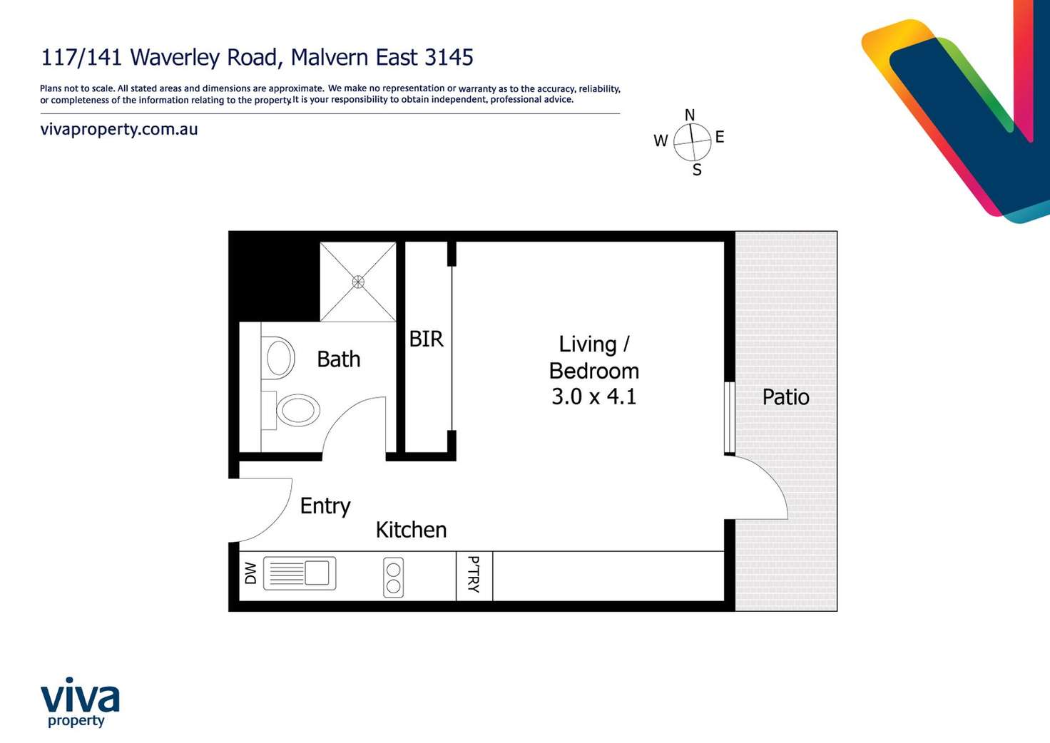 Floorplan of Homely apartment listing, 117/141 Waverley Road, Malvern East VIC 3145