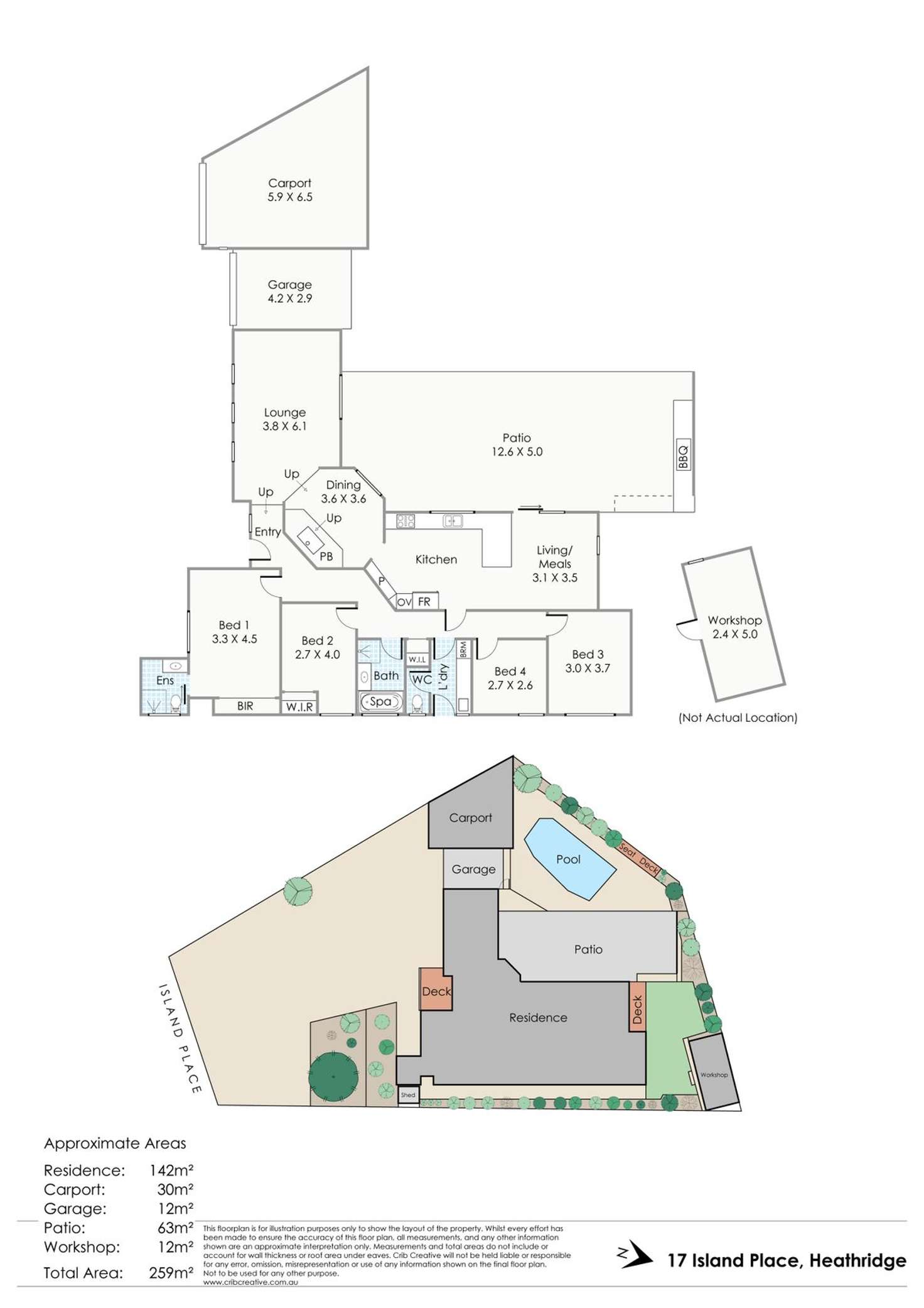 Floorplan of Homely house listing, 17 Island Place, Heathridge WA 6027