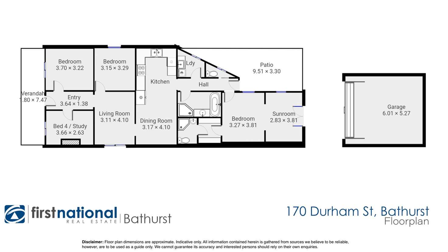 Floorplan of Homely house listing, 170 Durham Street, Bathurst NSW 2795